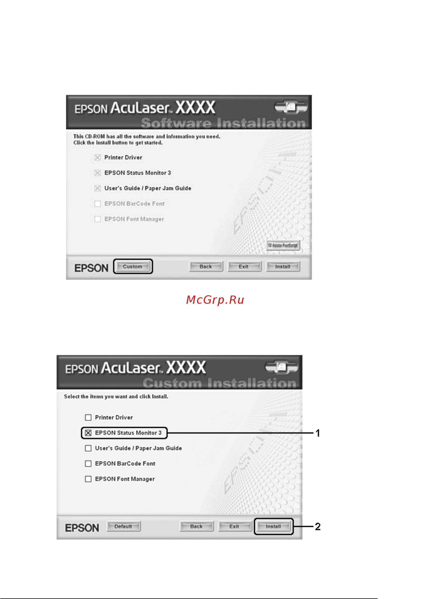 Epson AcuLaser 2600 Инструкция по эксплуатации онлайн [115/487] 49717