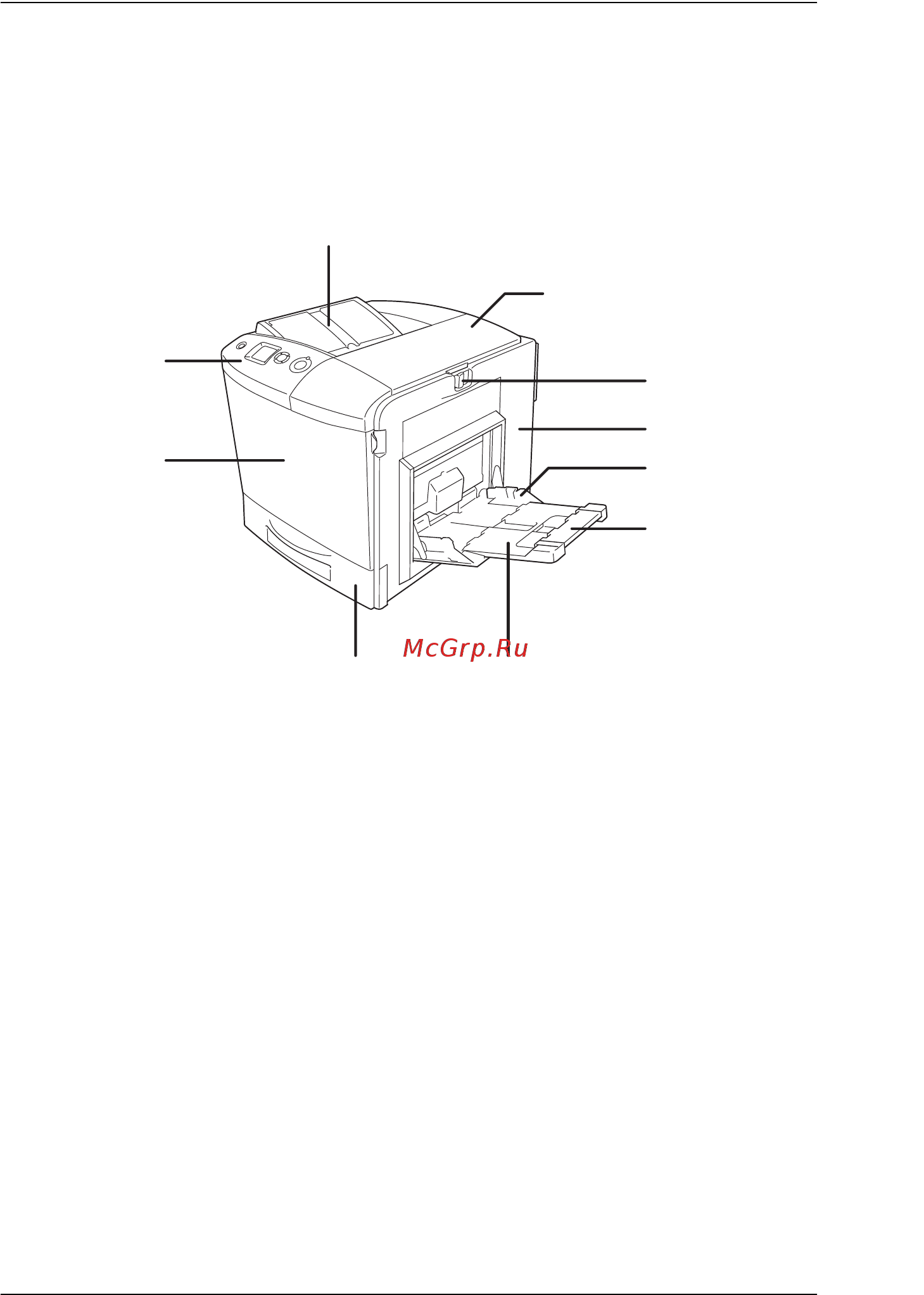 Epson AcuLaser C2600 [27/487] Вид спереди
