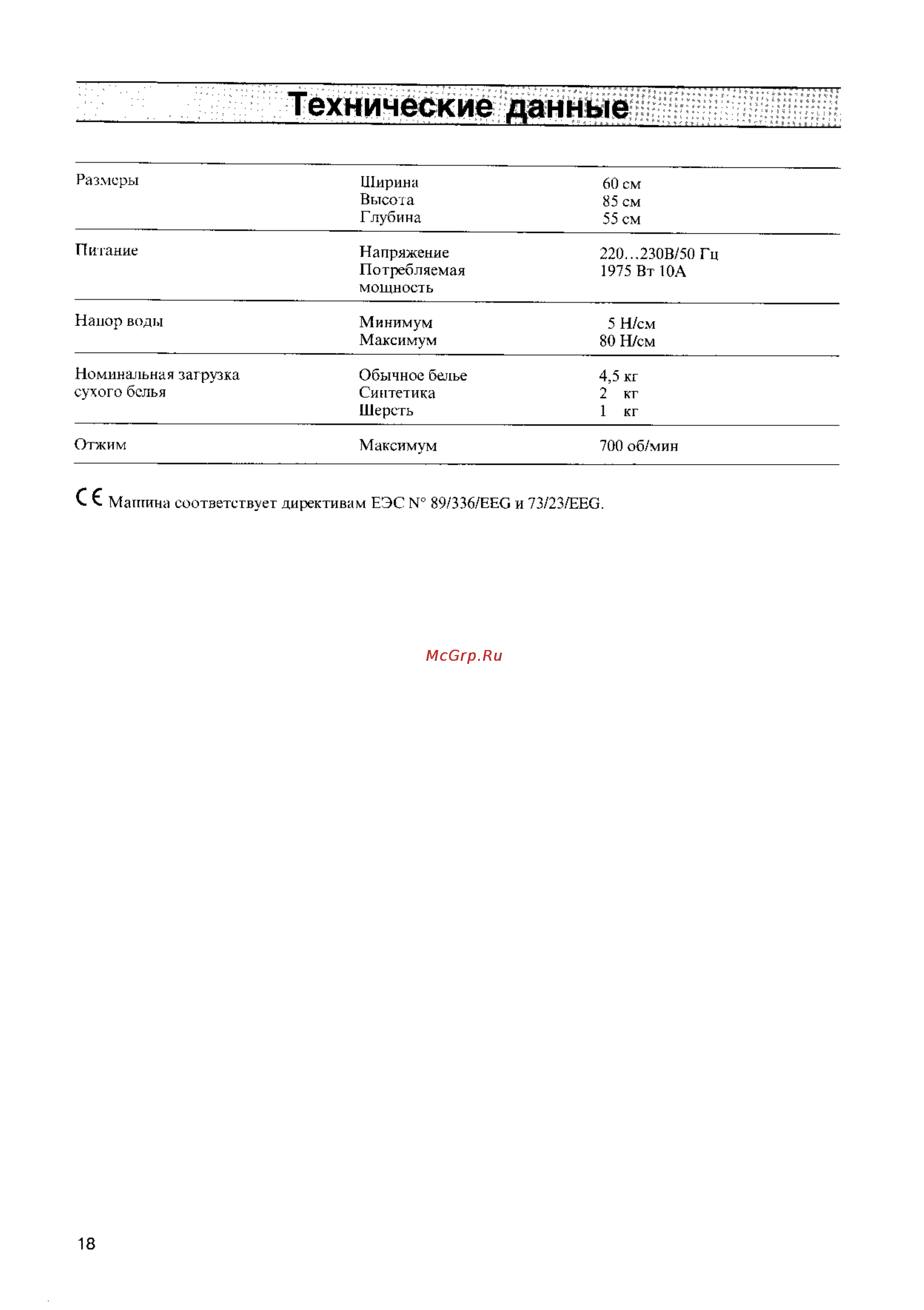 Zanussi FLS 772 C Инструкция по эксплуатации онлайн [17/20] 49728