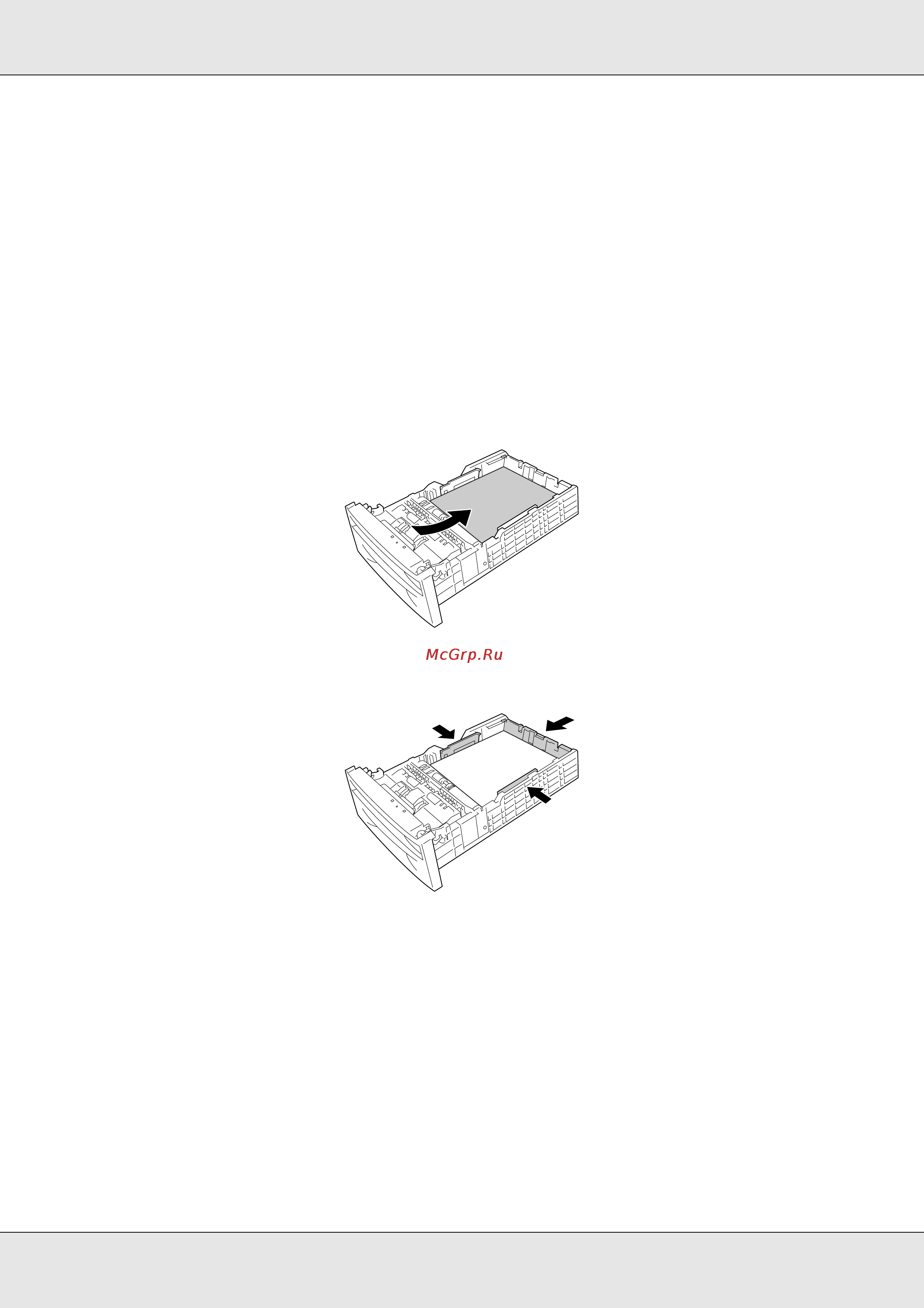 Epson AcuLaser C3800 [39/322] Чтобы листы не слипались встряхните пачку бумаги затем подбейте ее края на ровной поверхности чтобы подровнять их