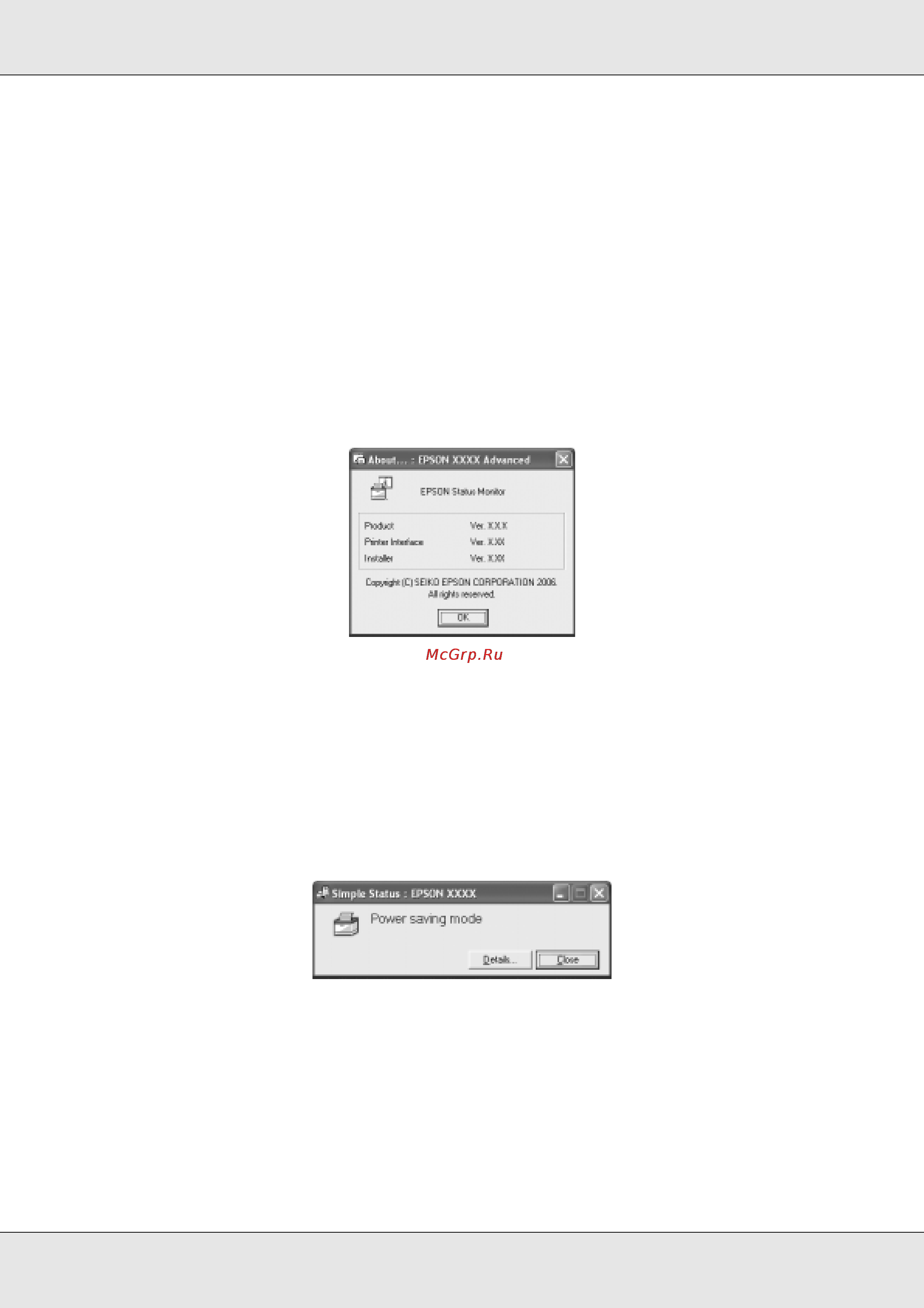 Epson AcuLaser C3800 [87/322] Информация об epson status monitor