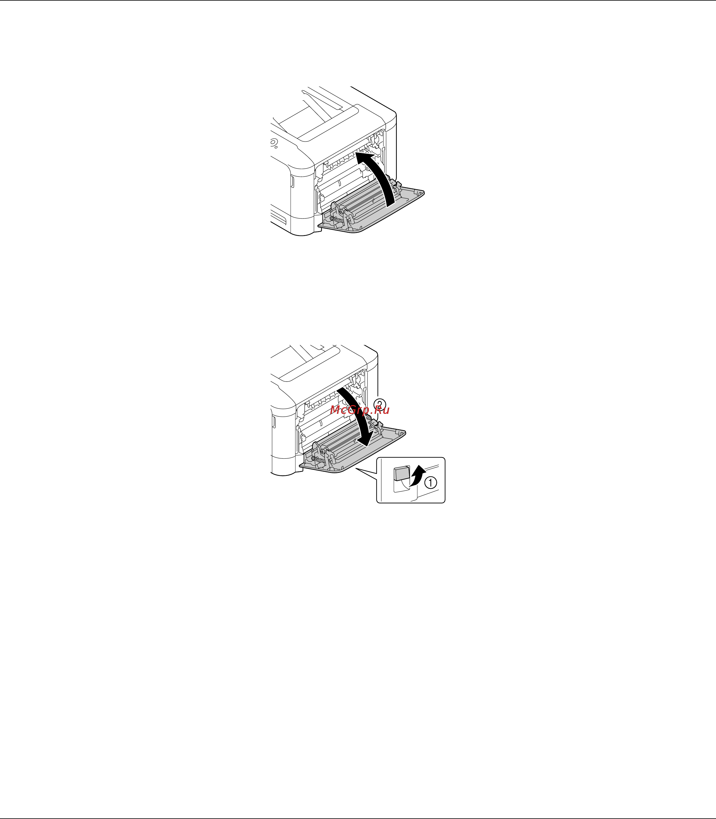 Epson AcuLaser C3900 [143/180] Устранение замятия в лотке 1 лоток ручной подачи и в подающем вале