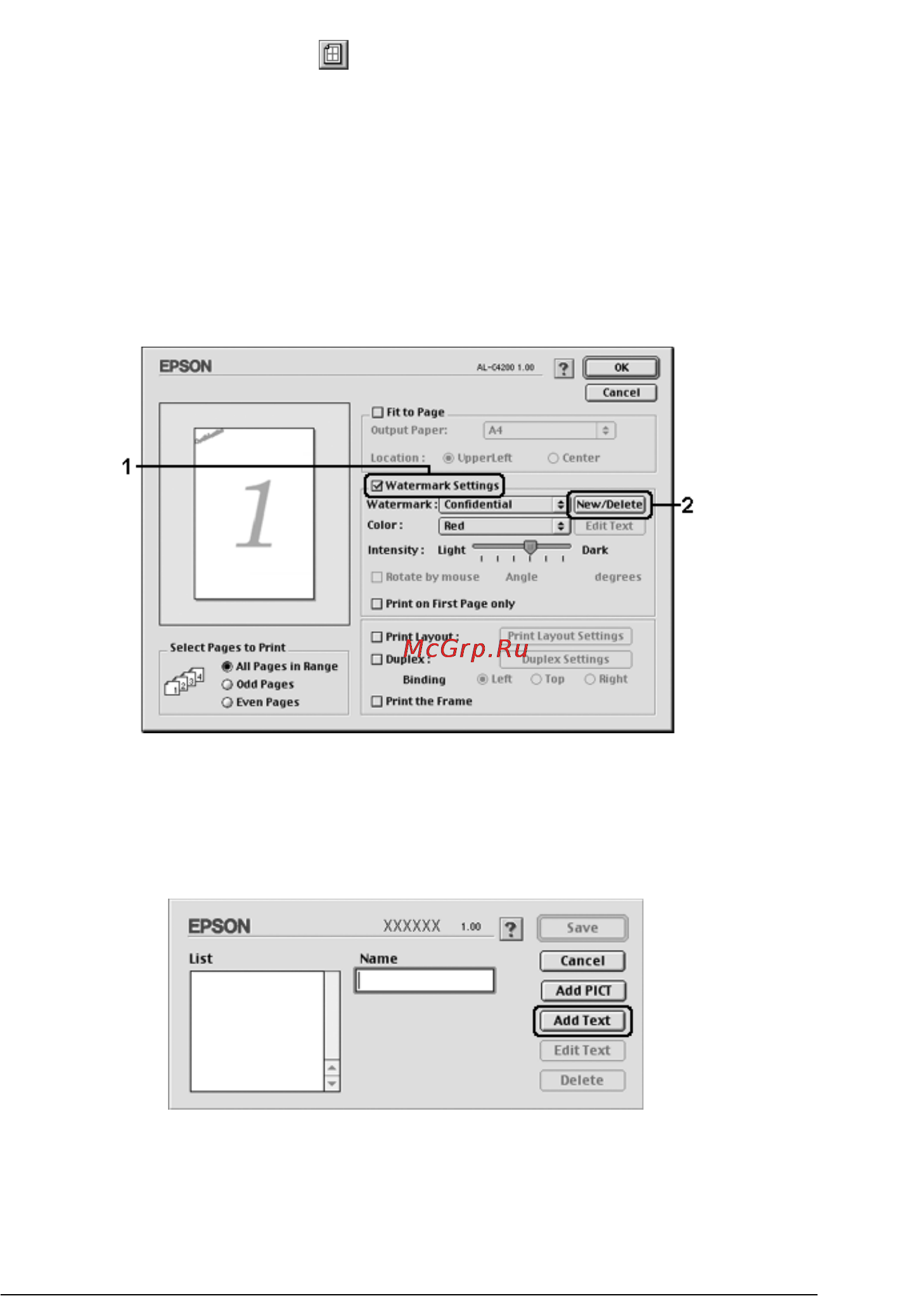 Epson AcuLaser C4200 [167/489] R4cf840 ред d user s guide