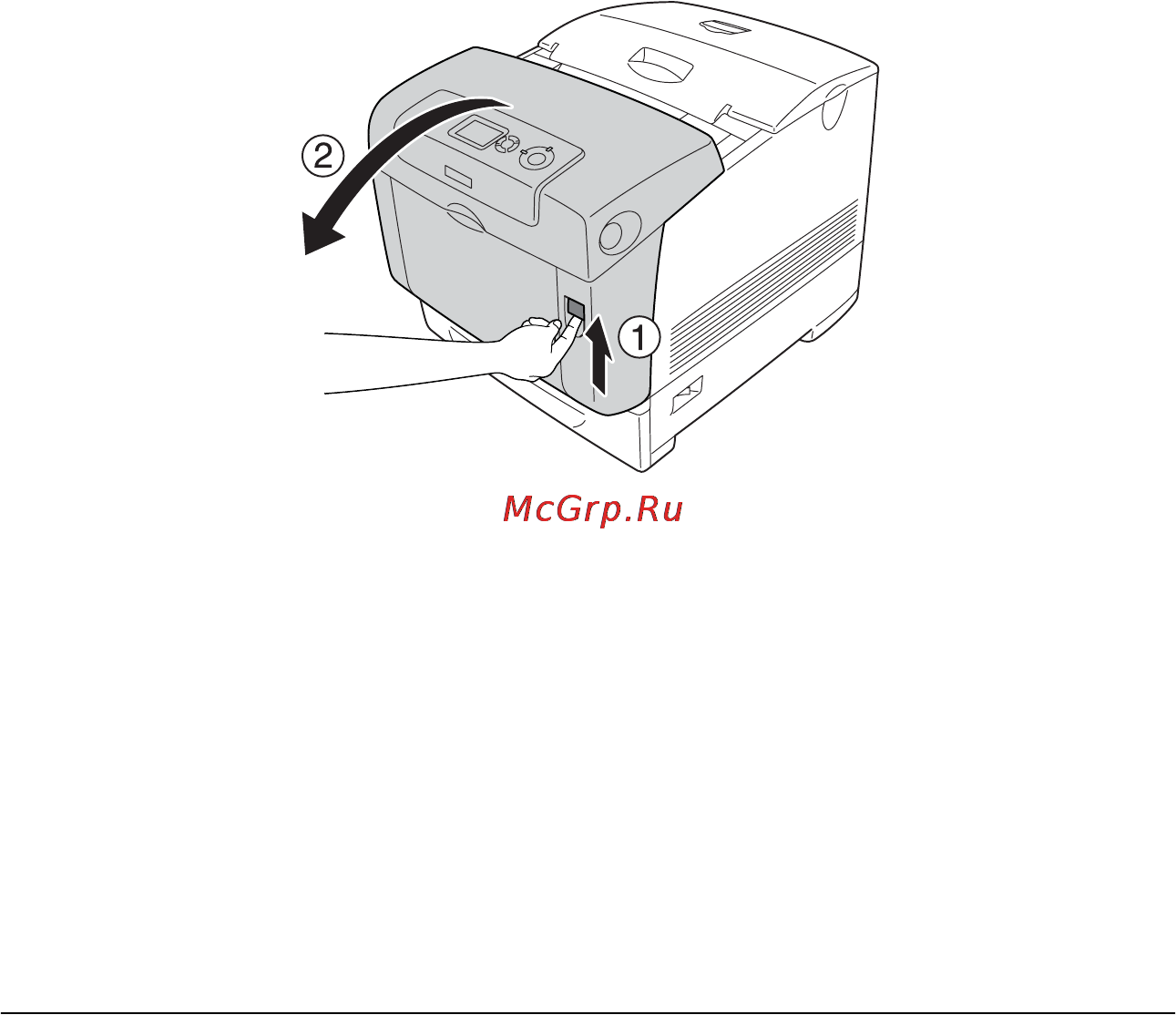 Epson AcuLaser C4200 [372/489] Paper jam а b замятие бумаги в модуле а b
