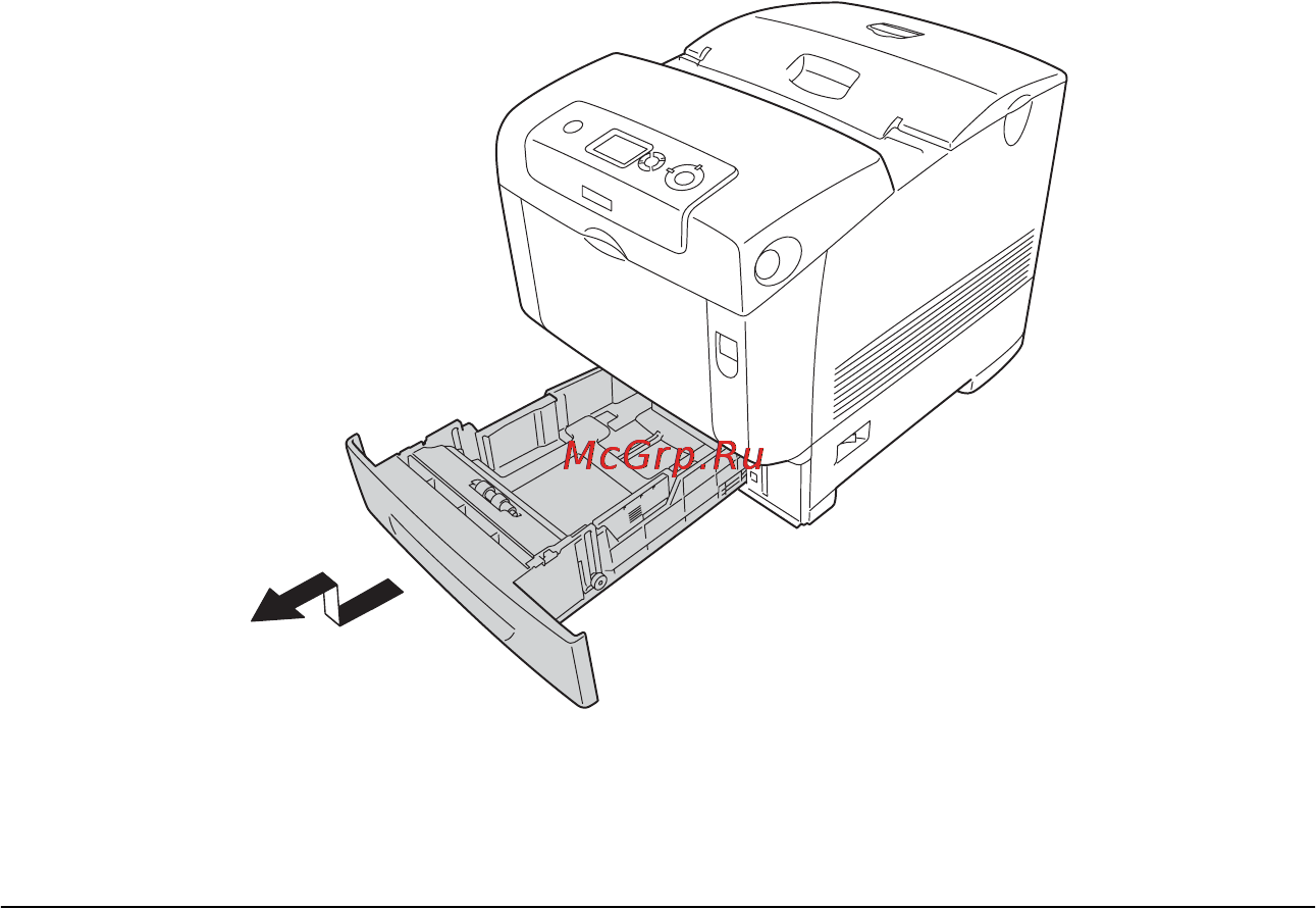 Epson AcuLaser C4200 [48/489] Стандартный нижний кассетный лоток и дополнительный кассетный лоток