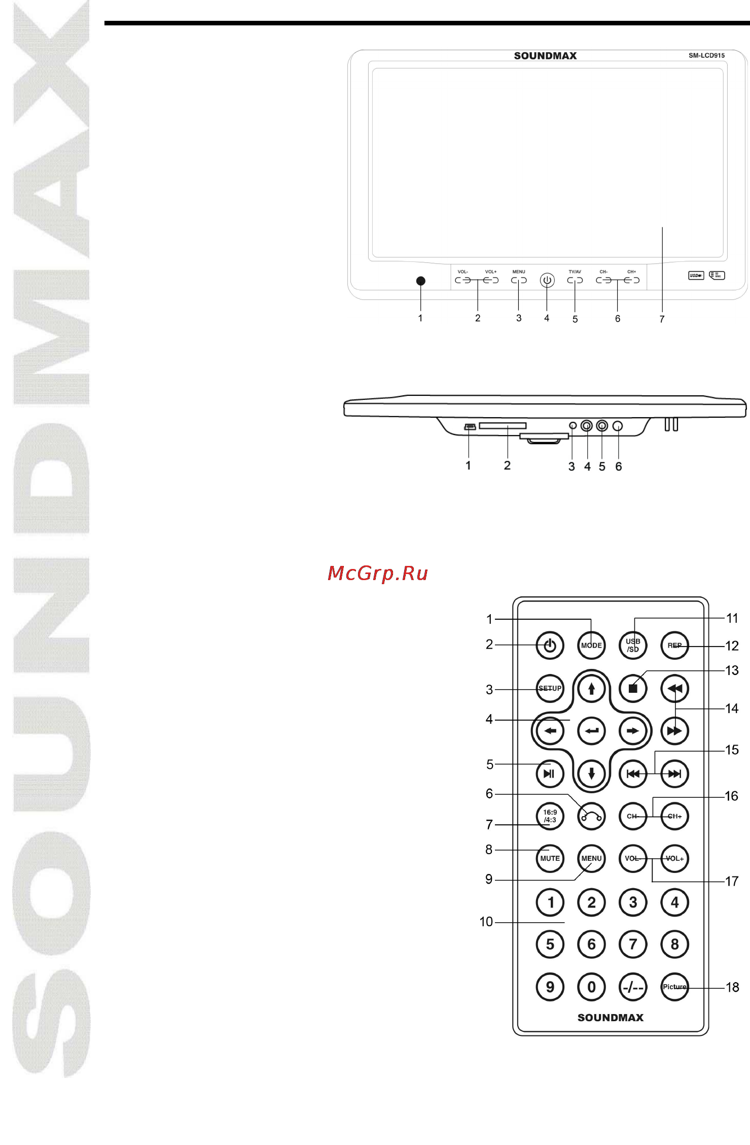 Soundmax SM-LCD915 Инструкция по эксплуатации онлайн [14/22] 49758
