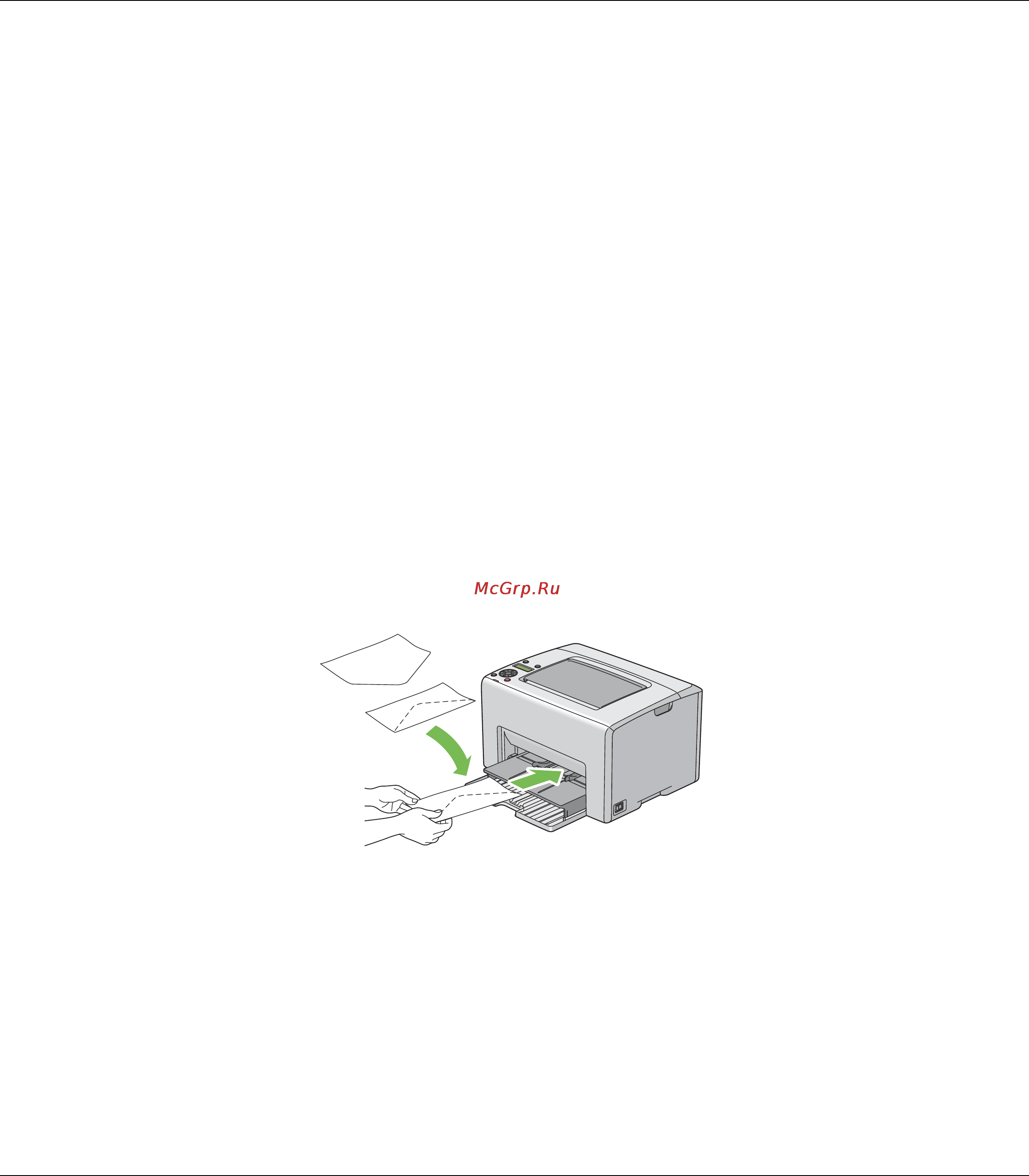 Epson AcuLaser C1750N [117/242] Загрузка конвертов в приоритетный податчик листов psi