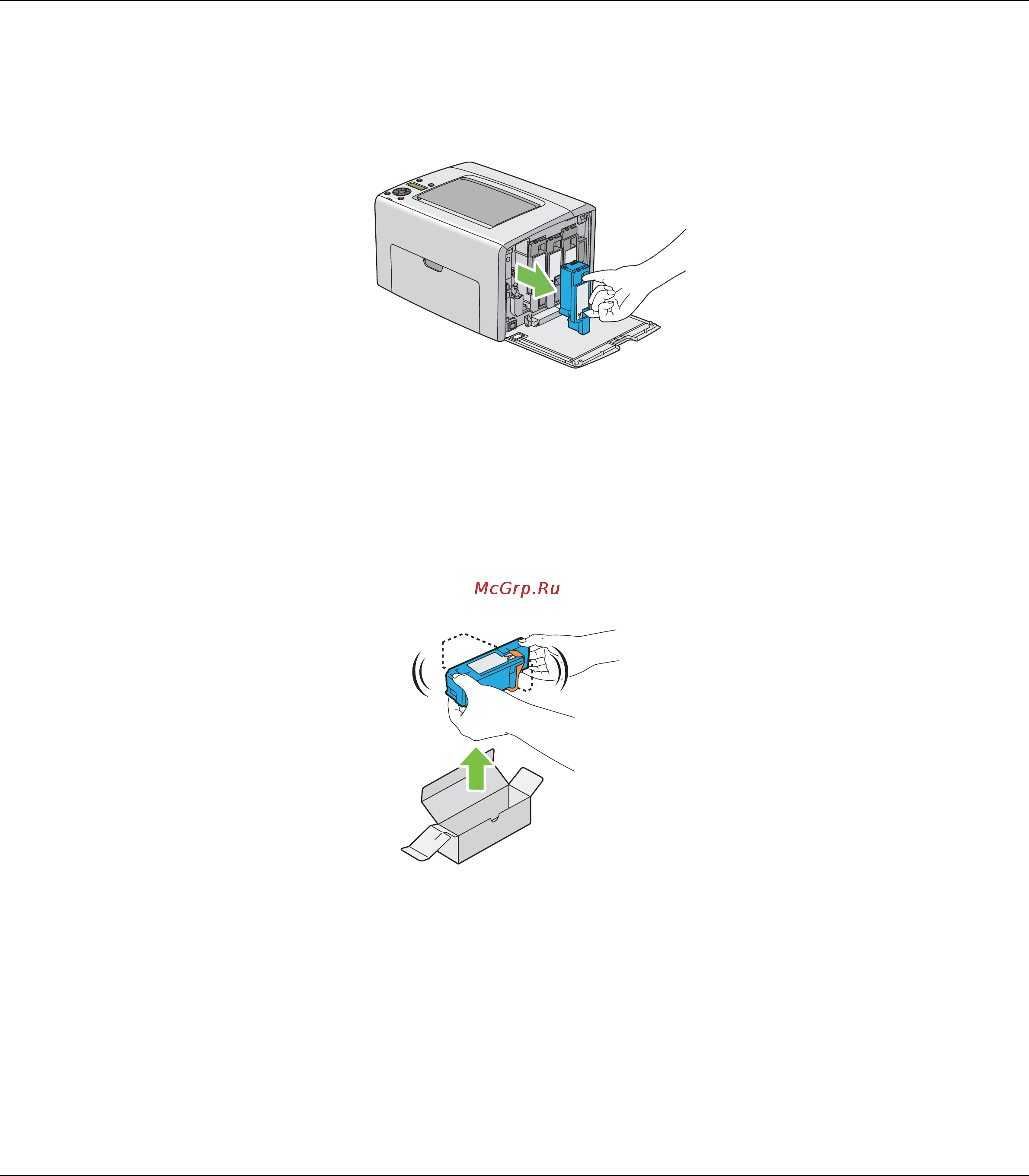 Epson AcuLaser C1750N [224/242] Установка картриджа с тонером