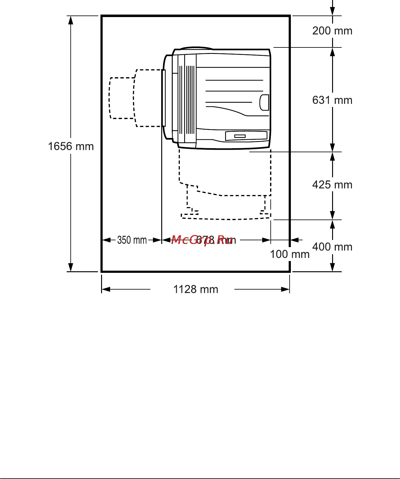 Epson AcuLaser C9100 [264/462] Выбор места для установки принтера