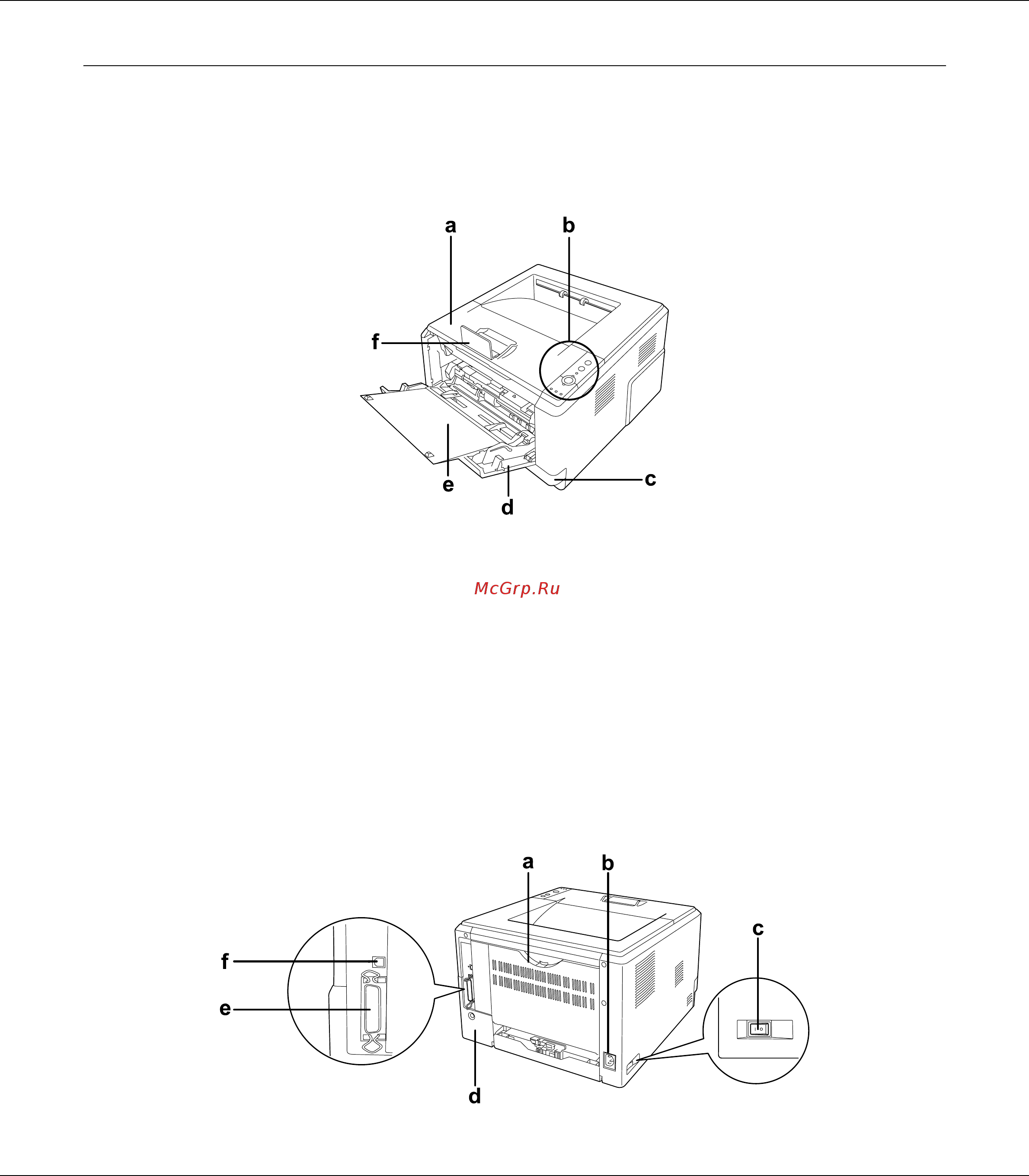 Epson AcuLaser M2300 [21/179] Элементы устройства