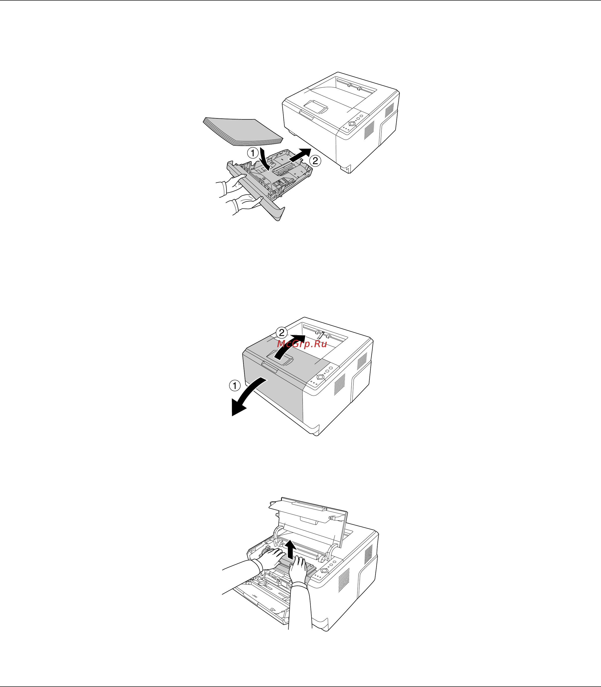 Epson AcuLaser M2300 [79/179] Очистка внутренних деталей принтера