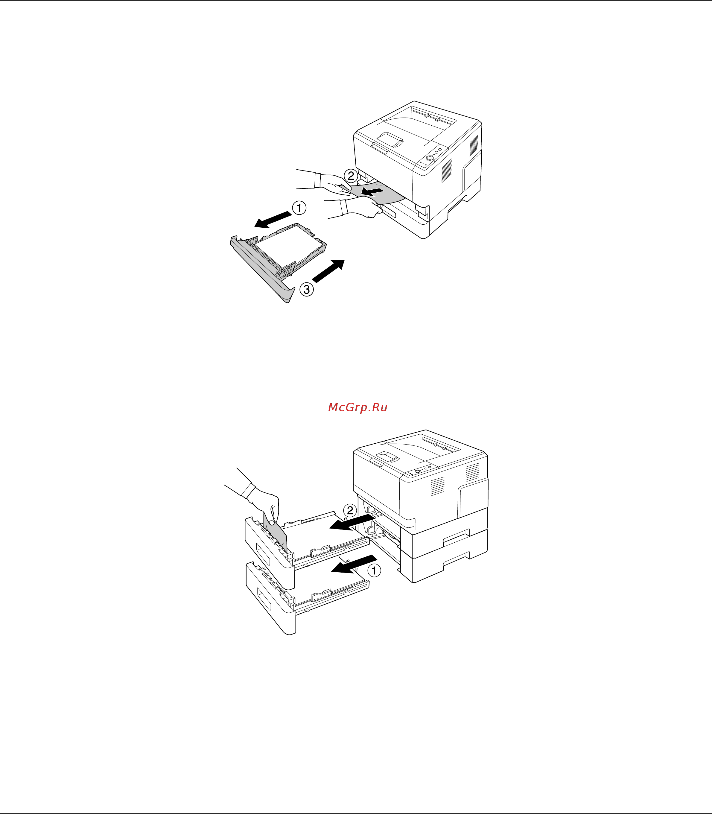 Epson AcuLaser M2300 [88/179] Замятие бумаги в кассетном лотке на 250 листов