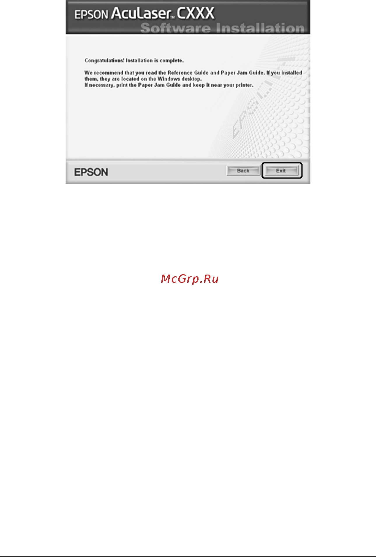 Epson AcuLaser CX11N [290/531] R4ce590 long bk ред e
