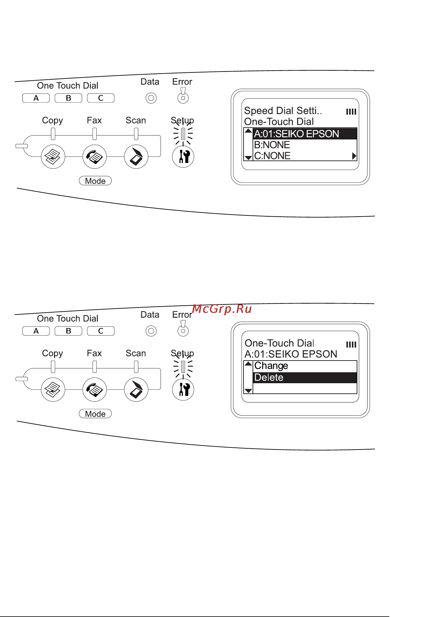 Epson AcuLaser CX11N [303/531] R4ce590 long bk ред e
