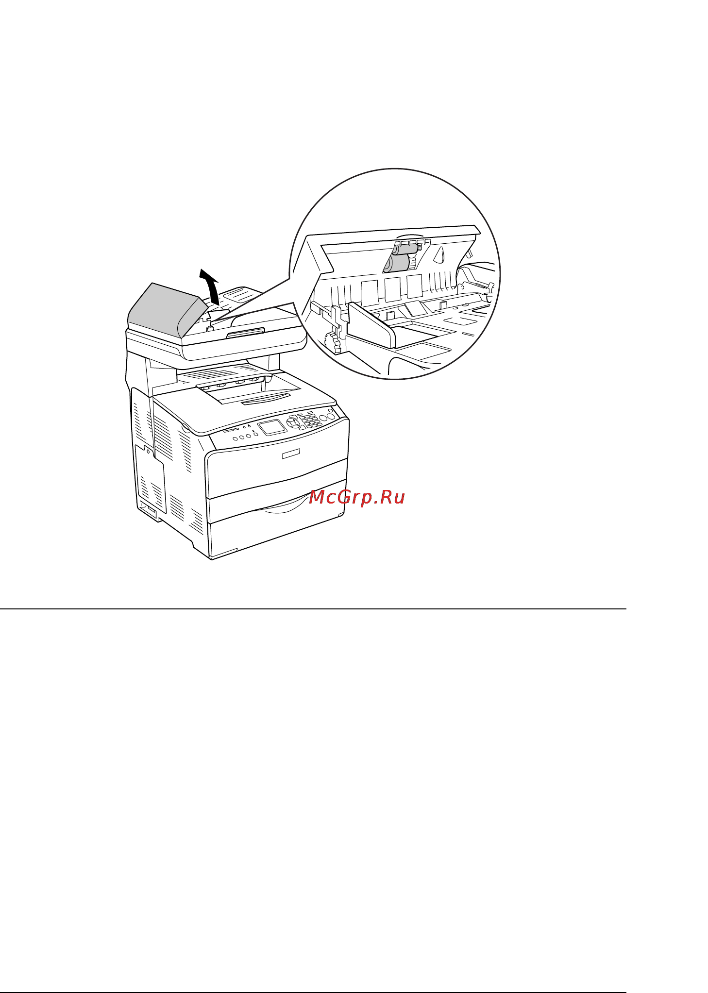 Epson AcuLaser CX11N [381/531] Очистка ролика загрузки бумаги в автоподатчике