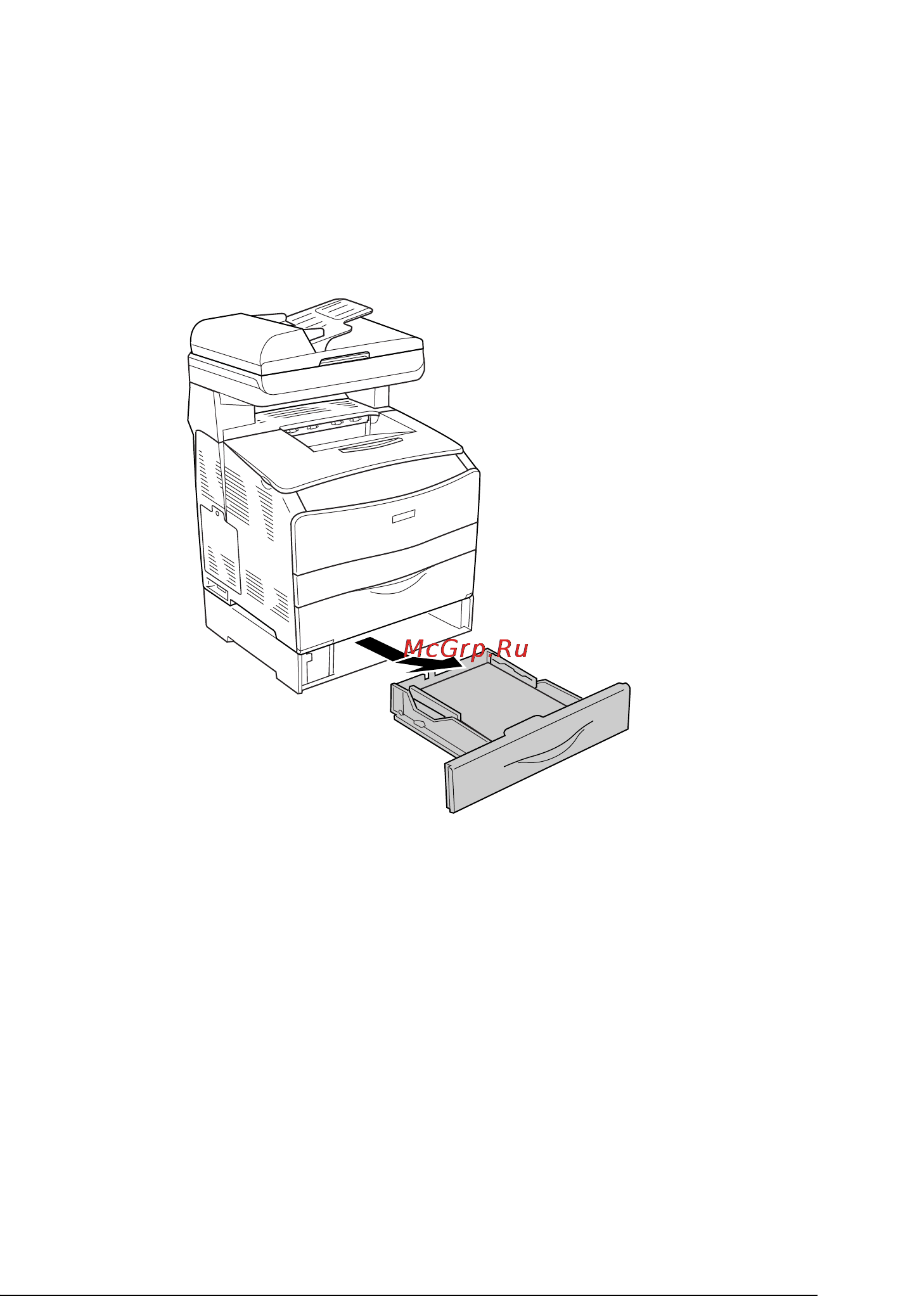Epson AcuLaser CX11N [403/531] Замятие lc g дополнительный кассетный лоток и крышка g