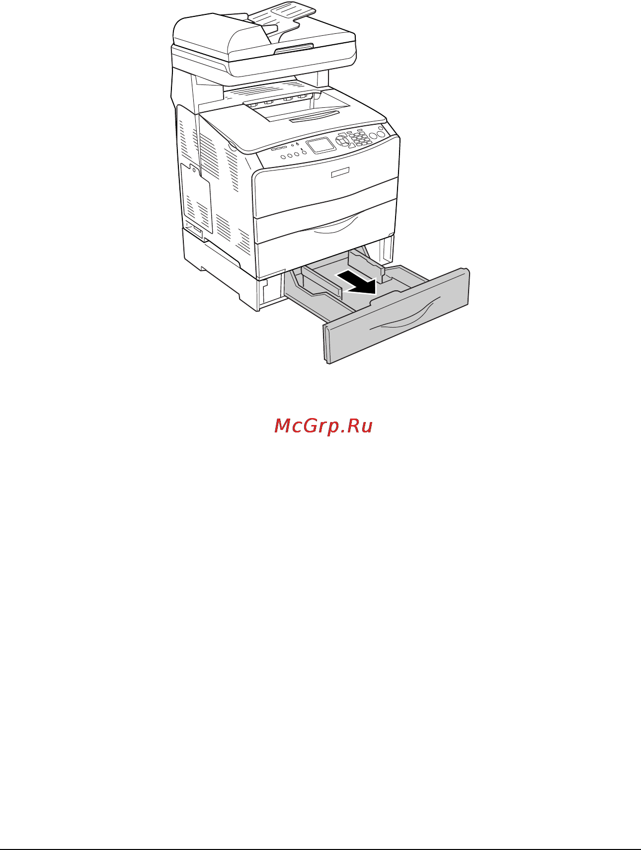 Epson AcuLaser CX11N [42/531] Чтобы загрузить бумагу сделайте следующее