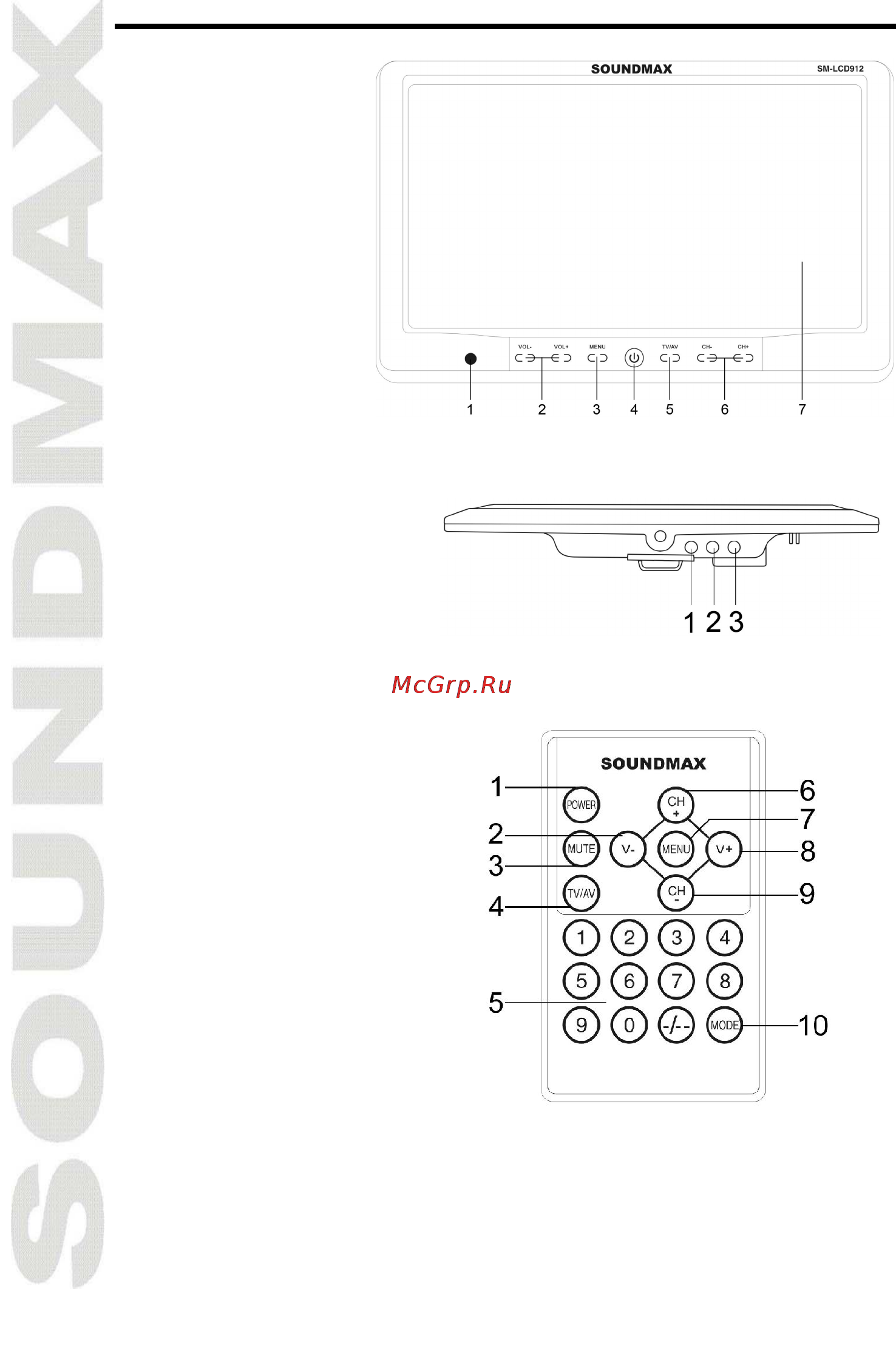 Soundmax SM-LCD912 Инструкция по эксплуатации онлайн [12/17] 49788