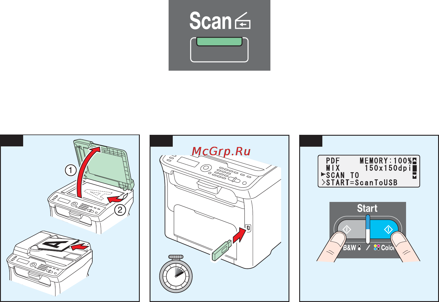 Epson AcuLaser CX16 [116/193] Scanare pe memorie usb