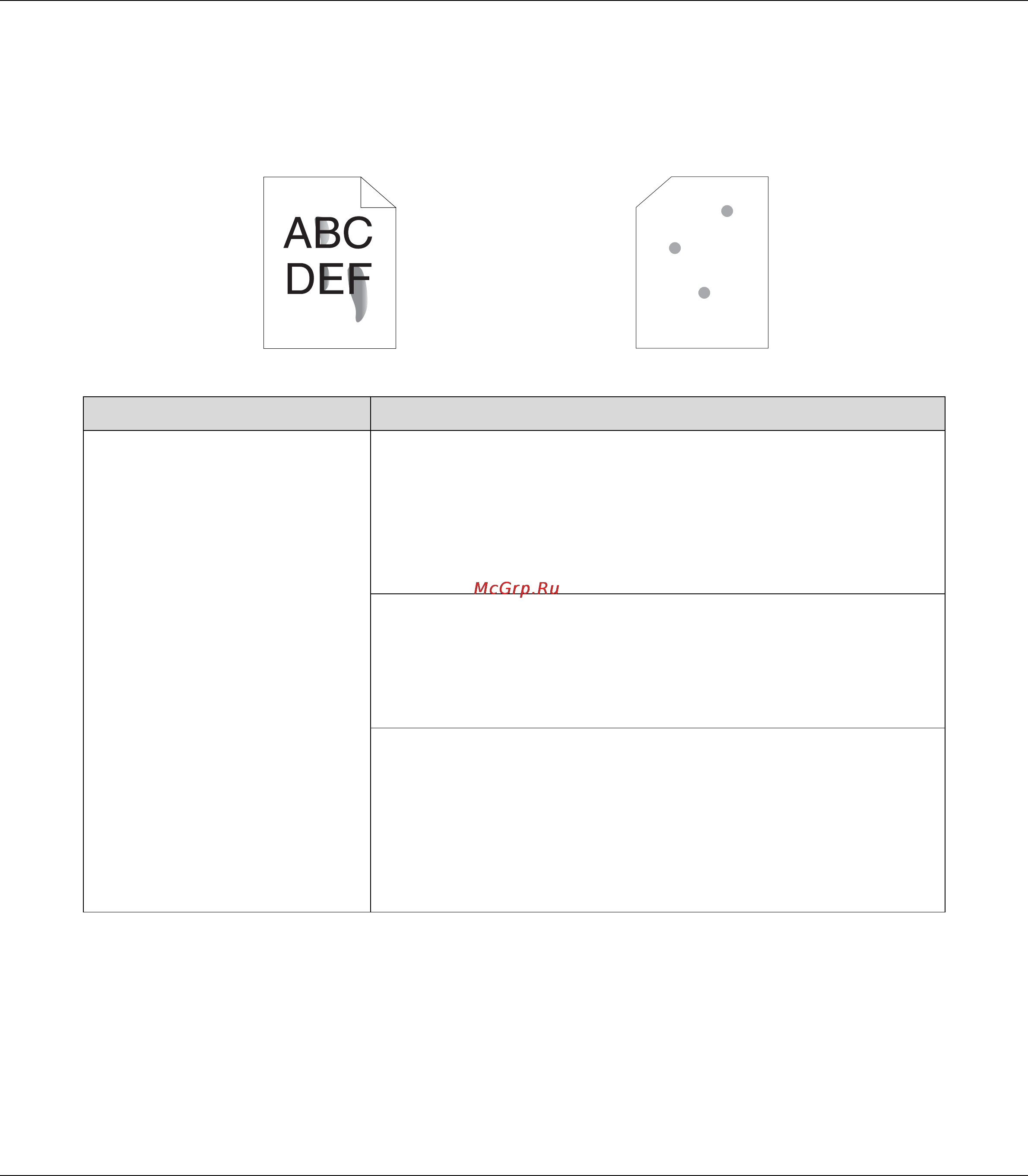 Epson AcuLaser CX17NF [347/418] Тонер смазывается не закрепляется или проявляется на обратной стороне листа
