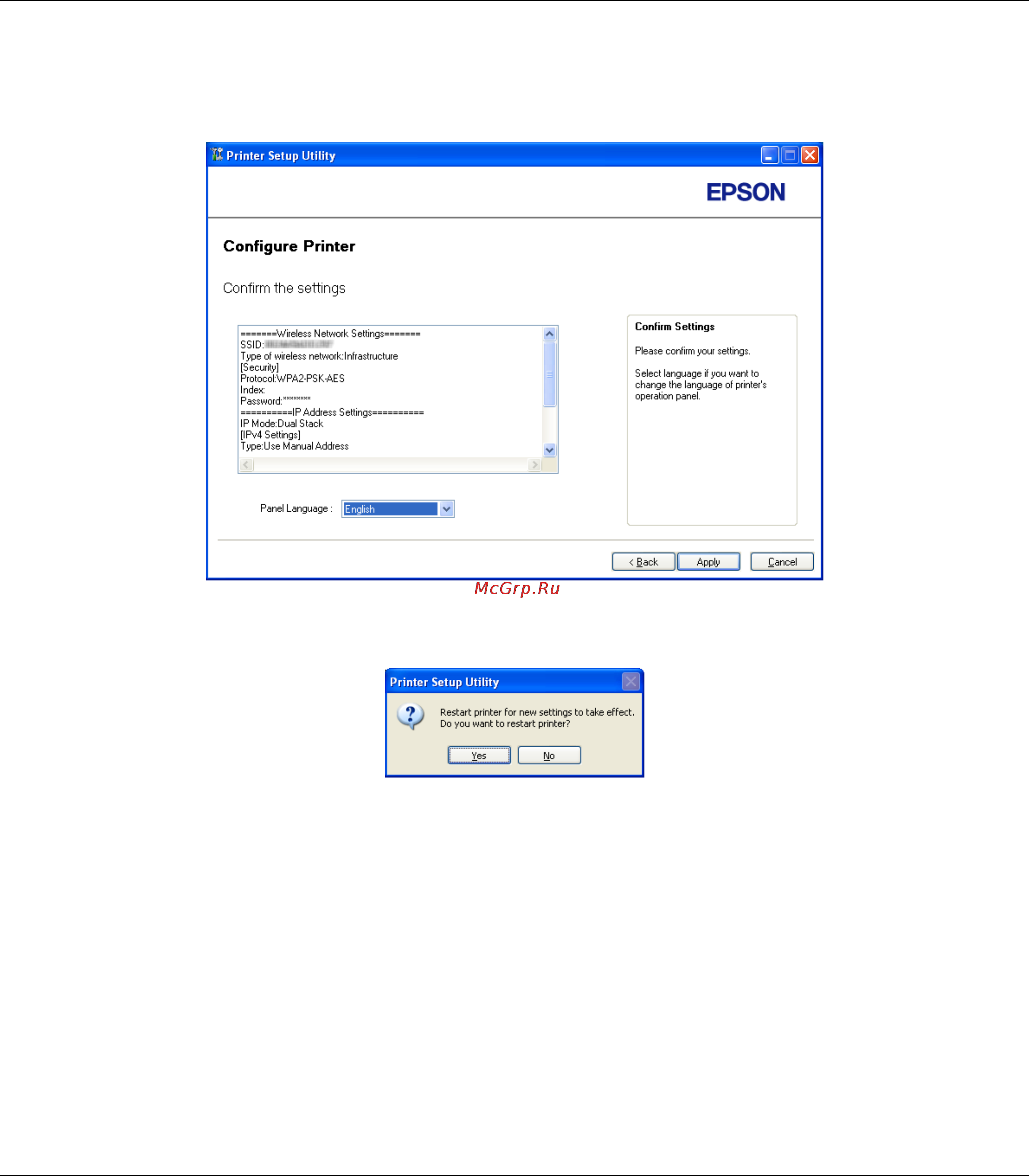 Epson AcuLaser CX17NF Инструкция по эксплуатации онлайн [70/418] 49801