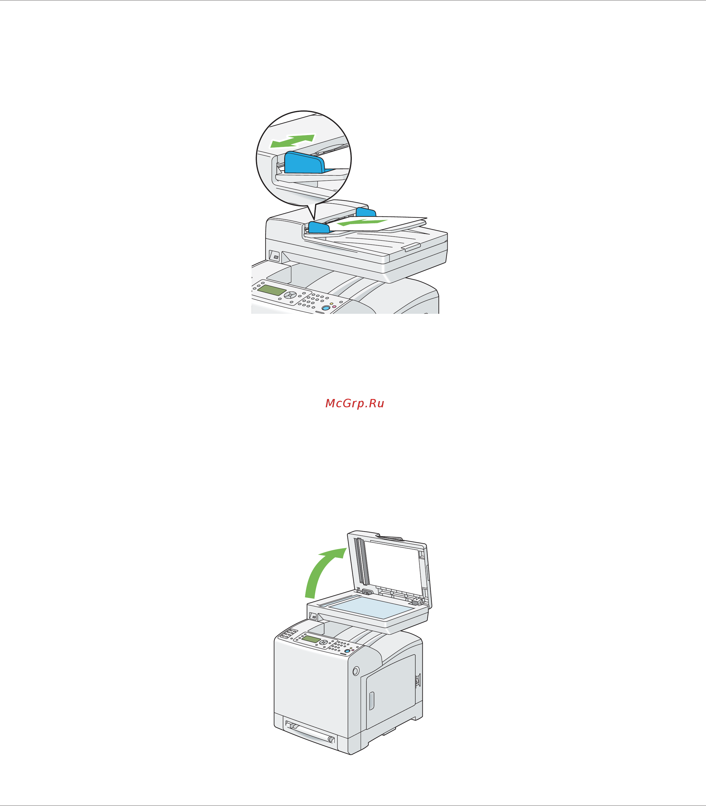 Epson AcuLaser CX29NF [214/501] Загрузка оригинального документа с помощью стекла для документов