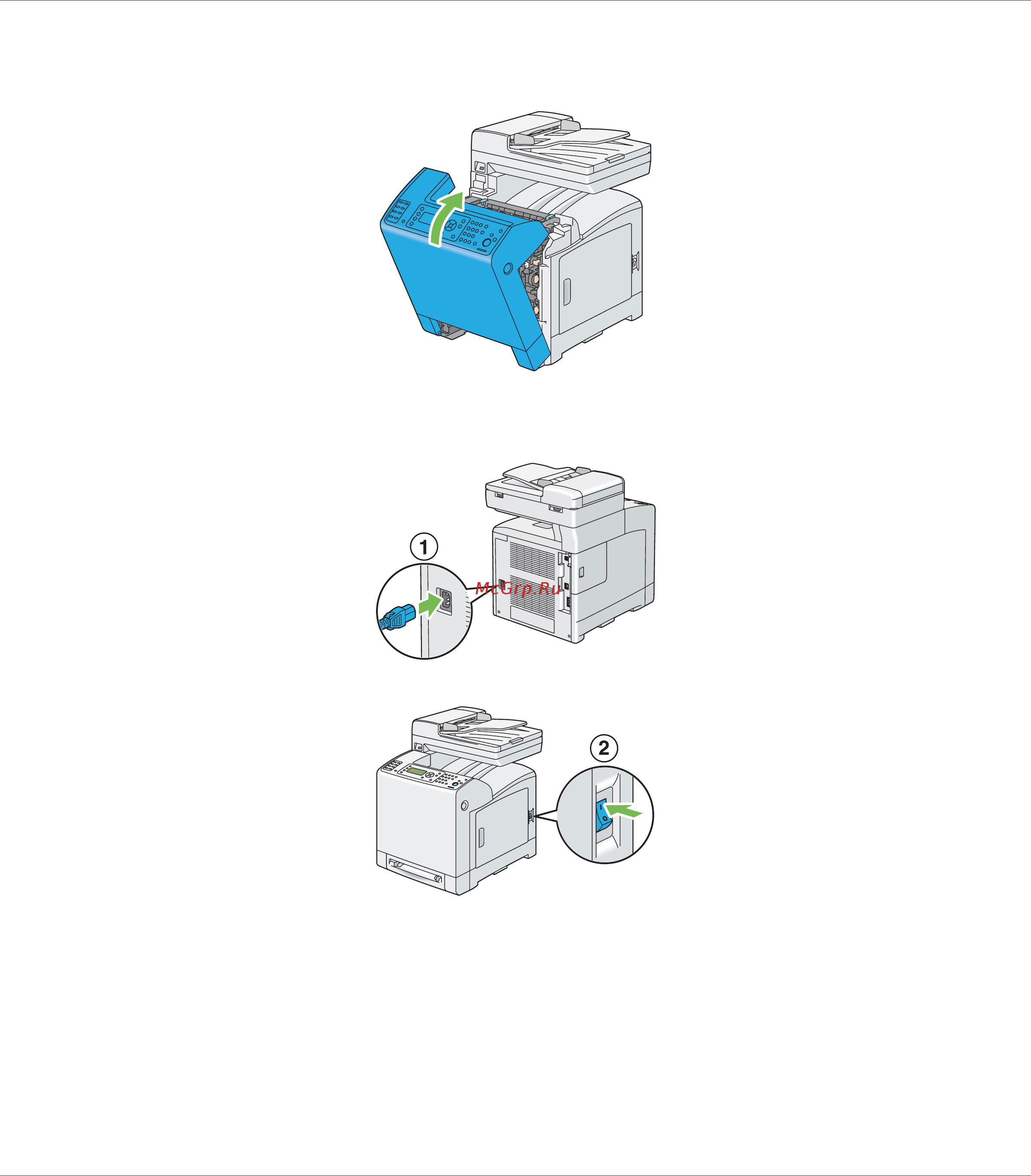 Epson AcuLaser CX29NF [479/501] Закройте переднюю крышку