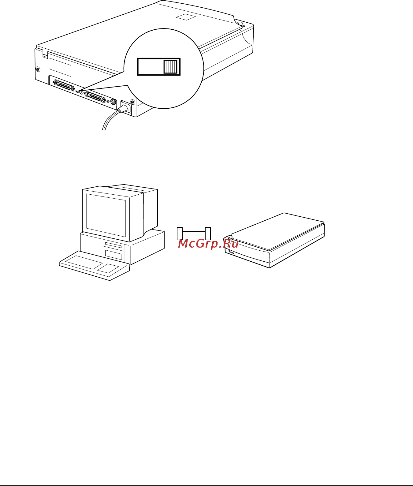 Epson GT-7000 [26/94] Установка выключателя терминатора