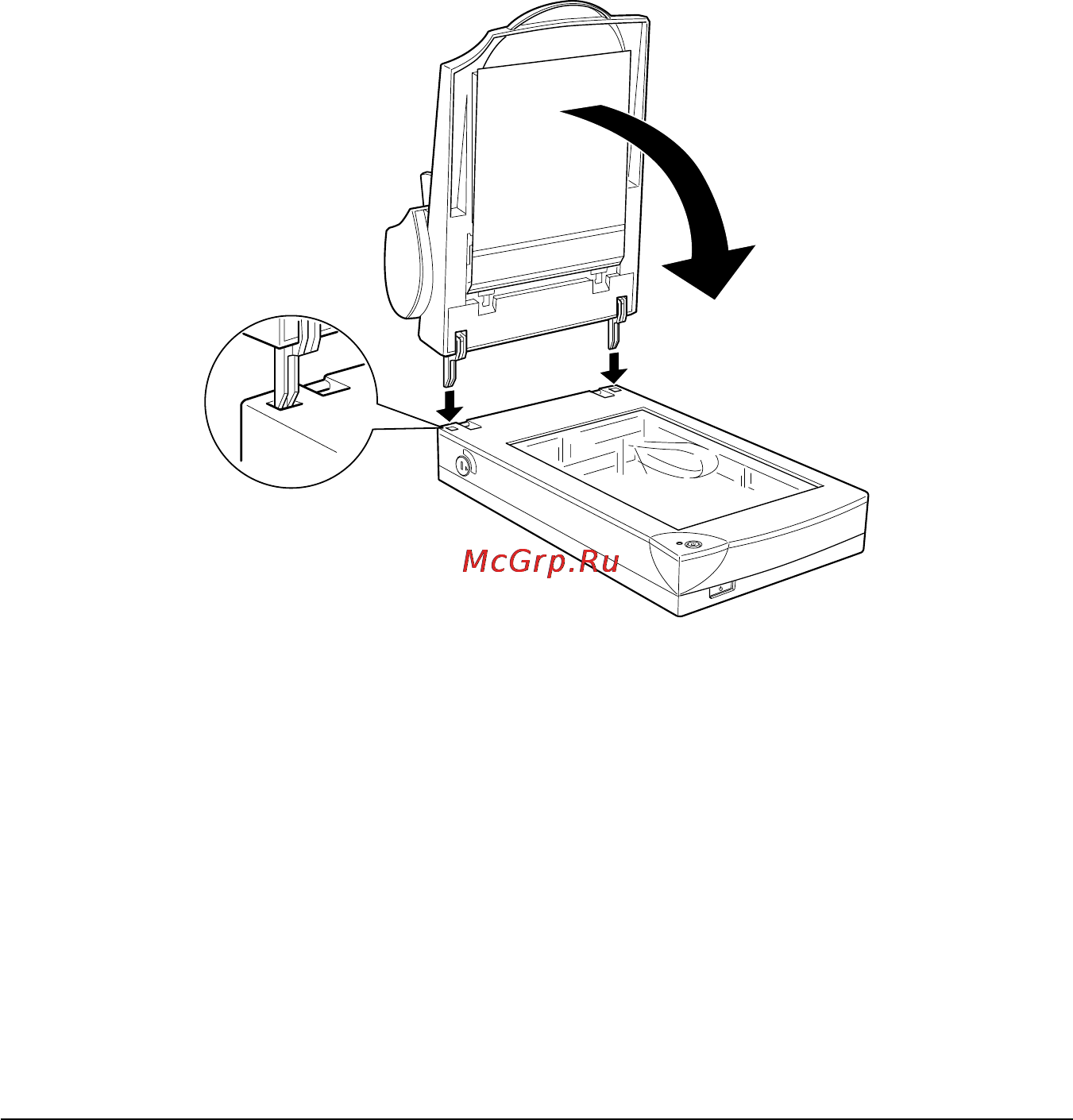 Epson GT-7000 [54/94] Установка автоподатчика документов