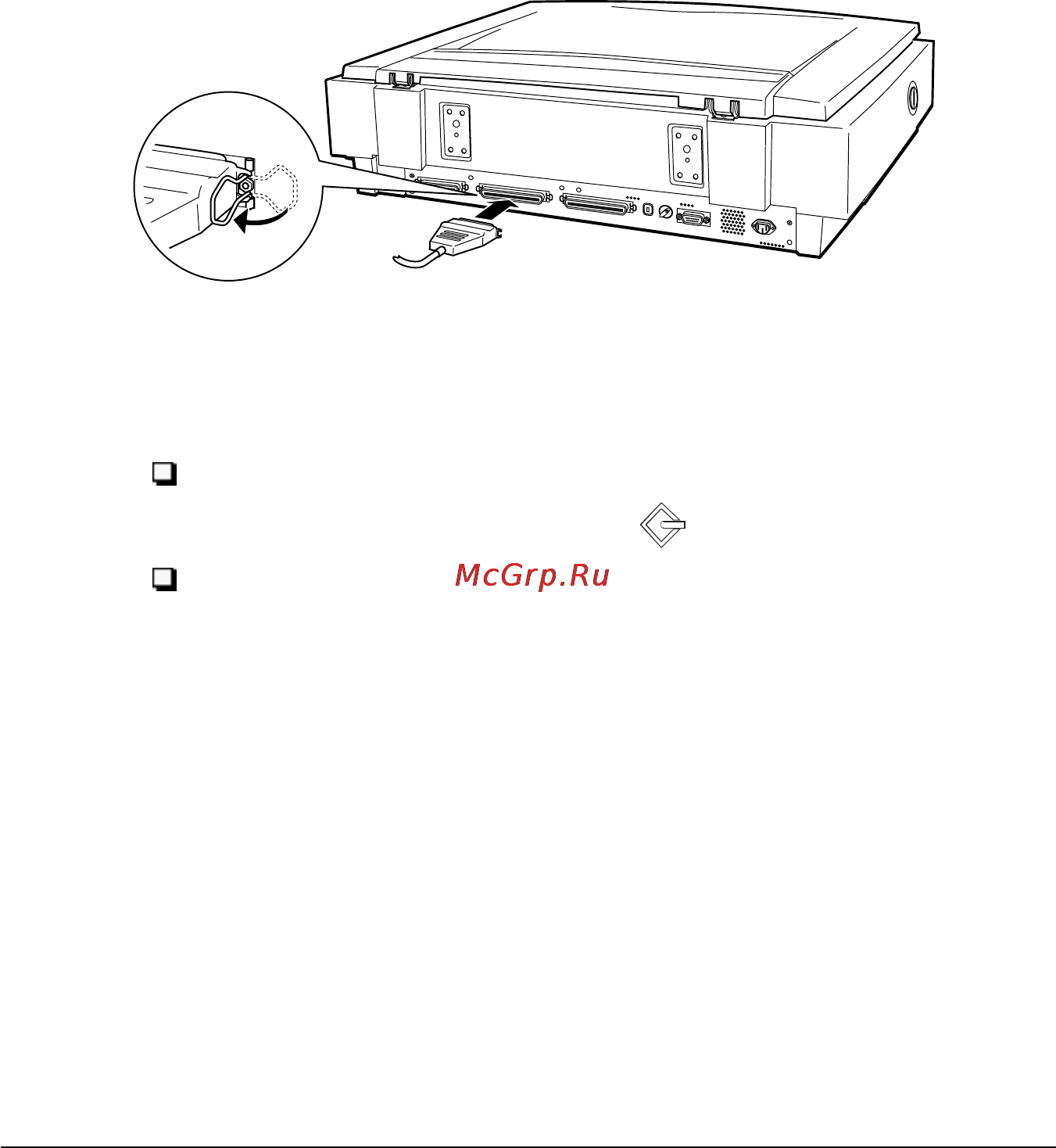 Epson GT-12000 [25/100] Подключение сканера к компьютеру или к другому scsi устройству