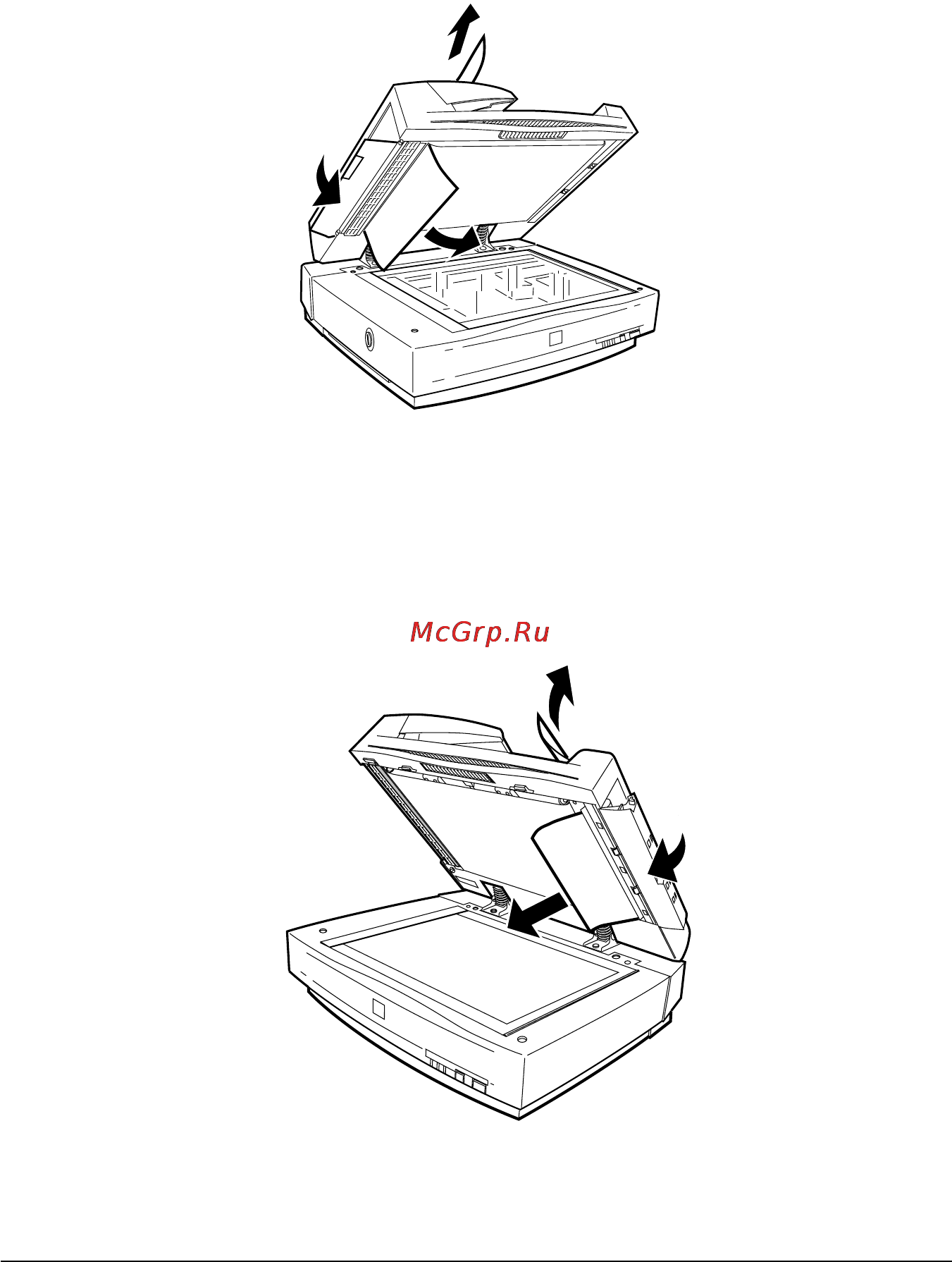 Epson GT-12000 [73/100] Если бумага заклинивается в зоне ее вывда из сканера