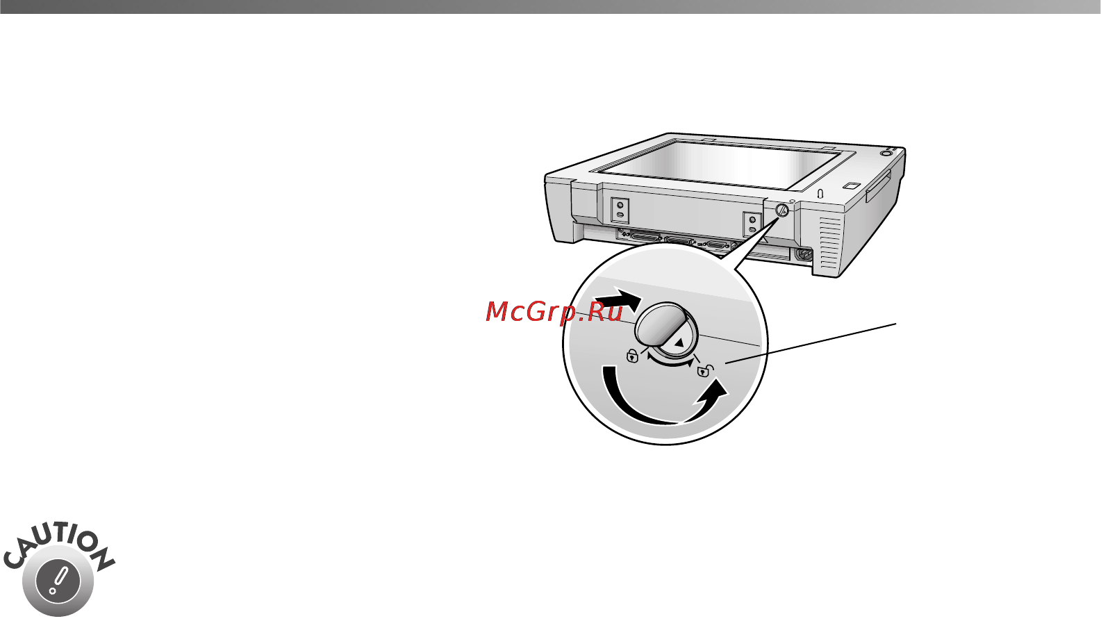 Epson GT-30000 [19/148] Unlocking the scanner