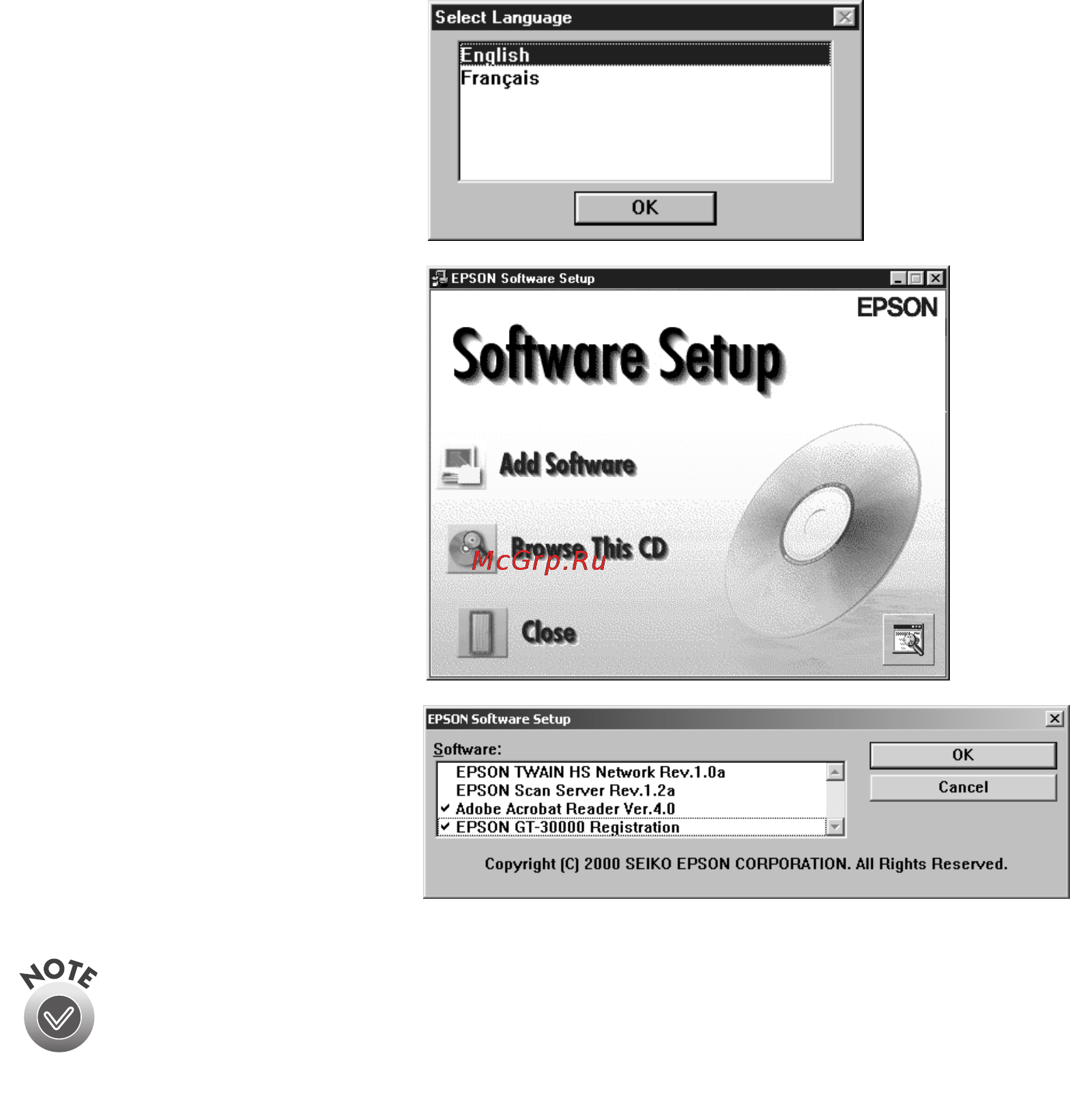 Epson GT-30000 [39/148] Installing acrobat reader and registering online