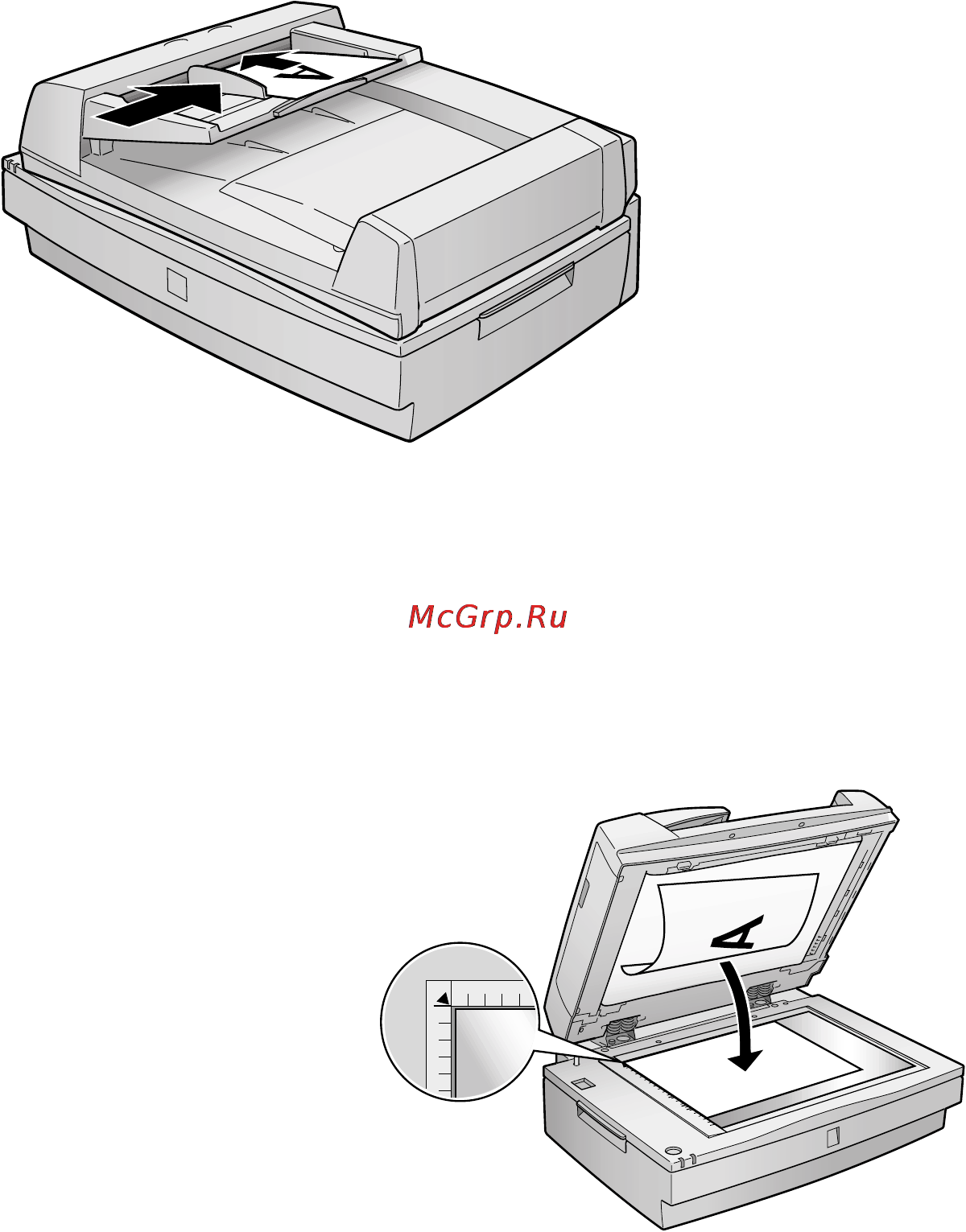 Epson GT-30000 [63/148] Placing a single original document