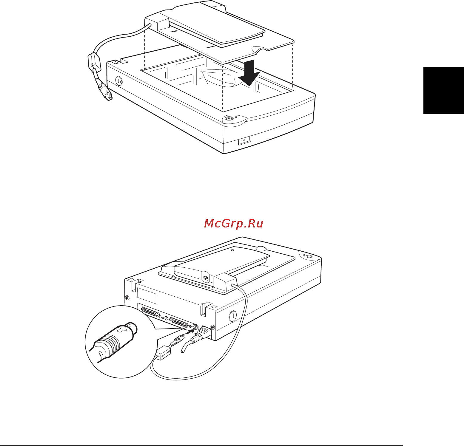 Epson Perfection 1200S [101/152] Установка адаптера для слайдов