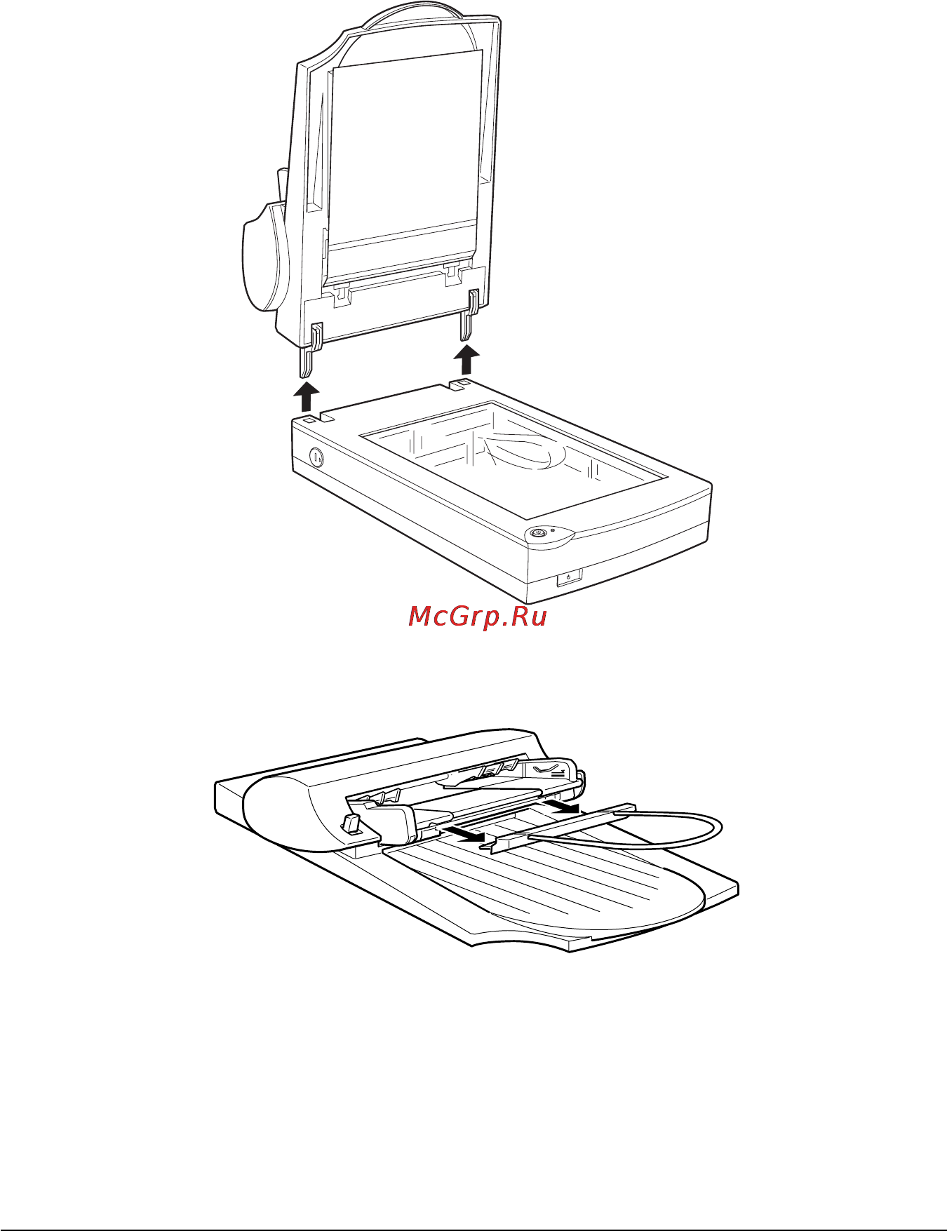 Epson Perfection 1200S [126/152] Удаление бумагонаправляющей панели
