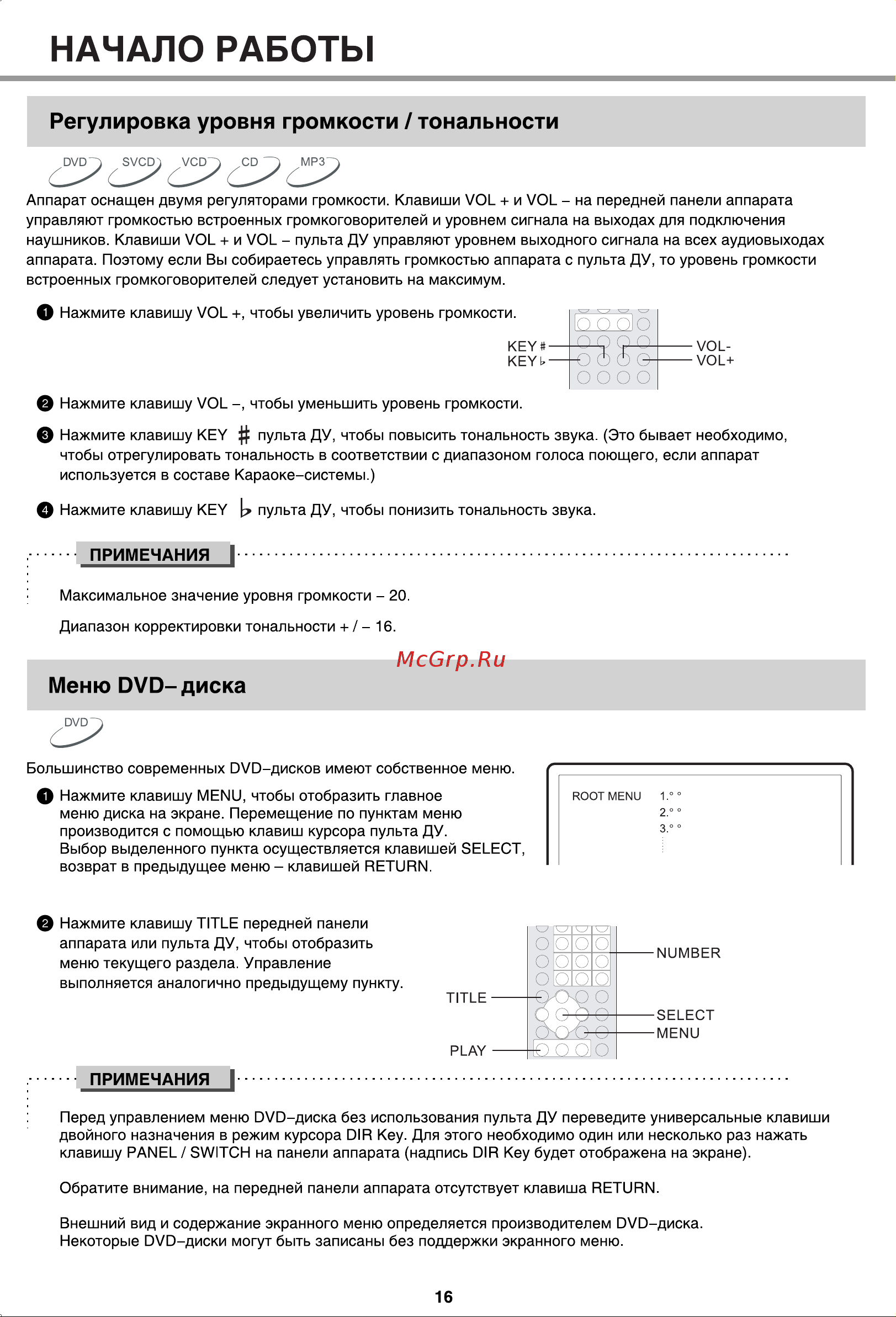 BBK DL383S [19/47] Начало работы