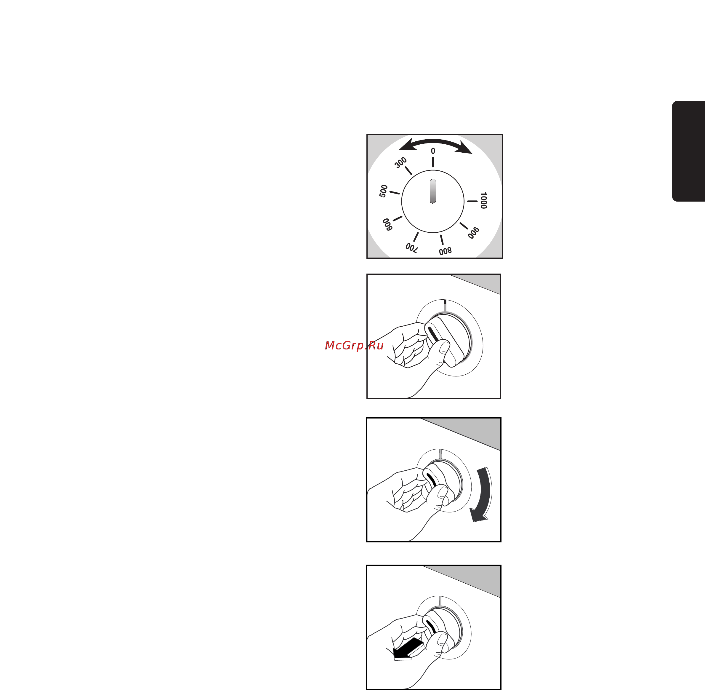 Zanussi FLS 1002 V [7/40] Select the spin speed