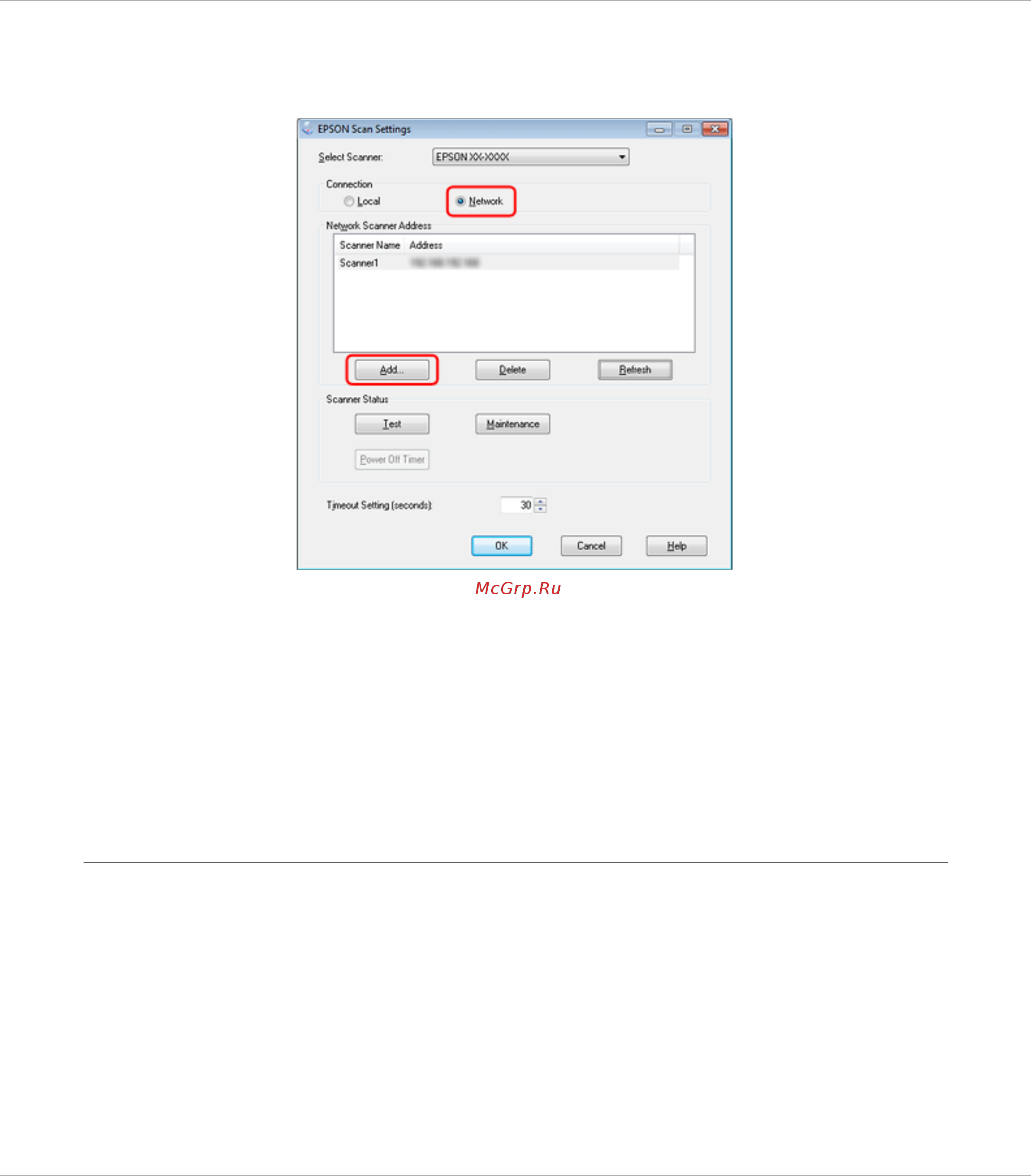 Epson WorkForce DS-6500 [31/85] Сканирование по сети