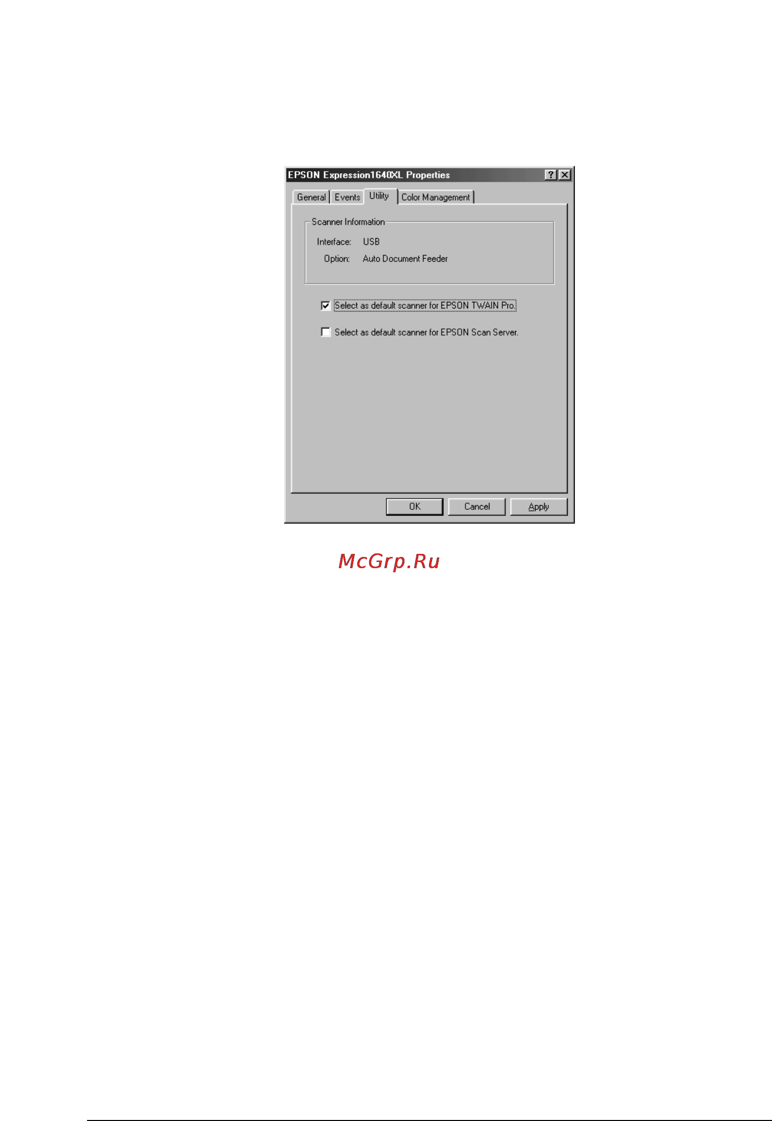 Epson Expression 1640XL [69/138] Select as default scanner for epson twain pr