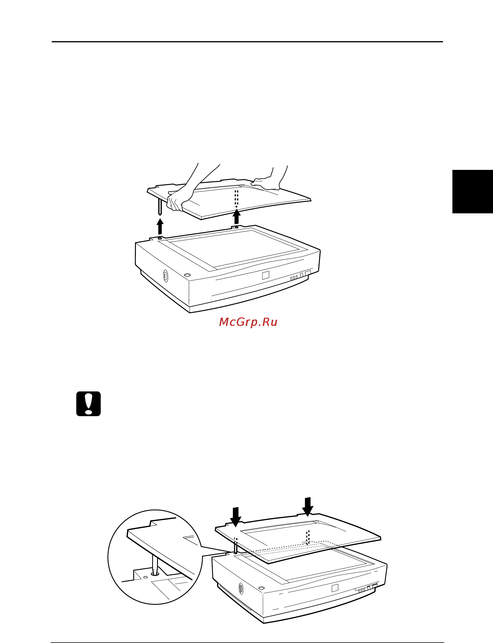 Epson Expression 1640XL [76/138] Снятие крышки для толстых или больших документов