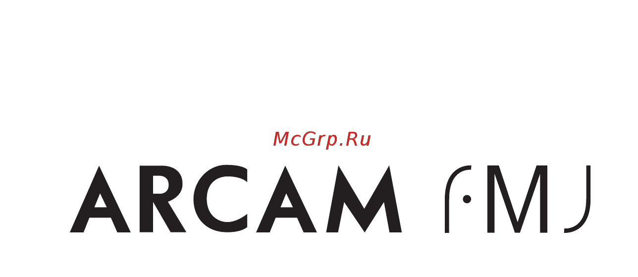 Arcam FMJ C31 Инструкция по эксплуатации онлайн