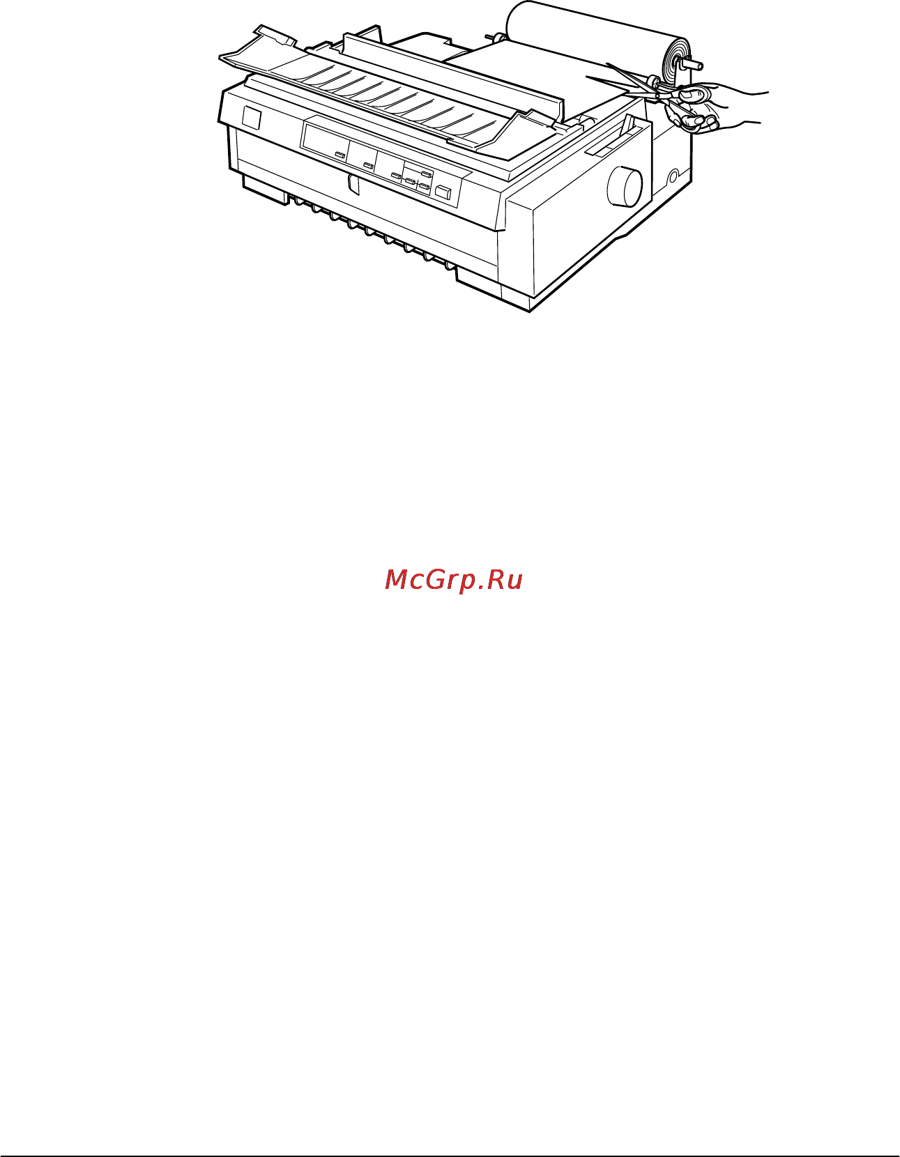 Epson FX-980 [216/264] Снятие рулонной бумаги