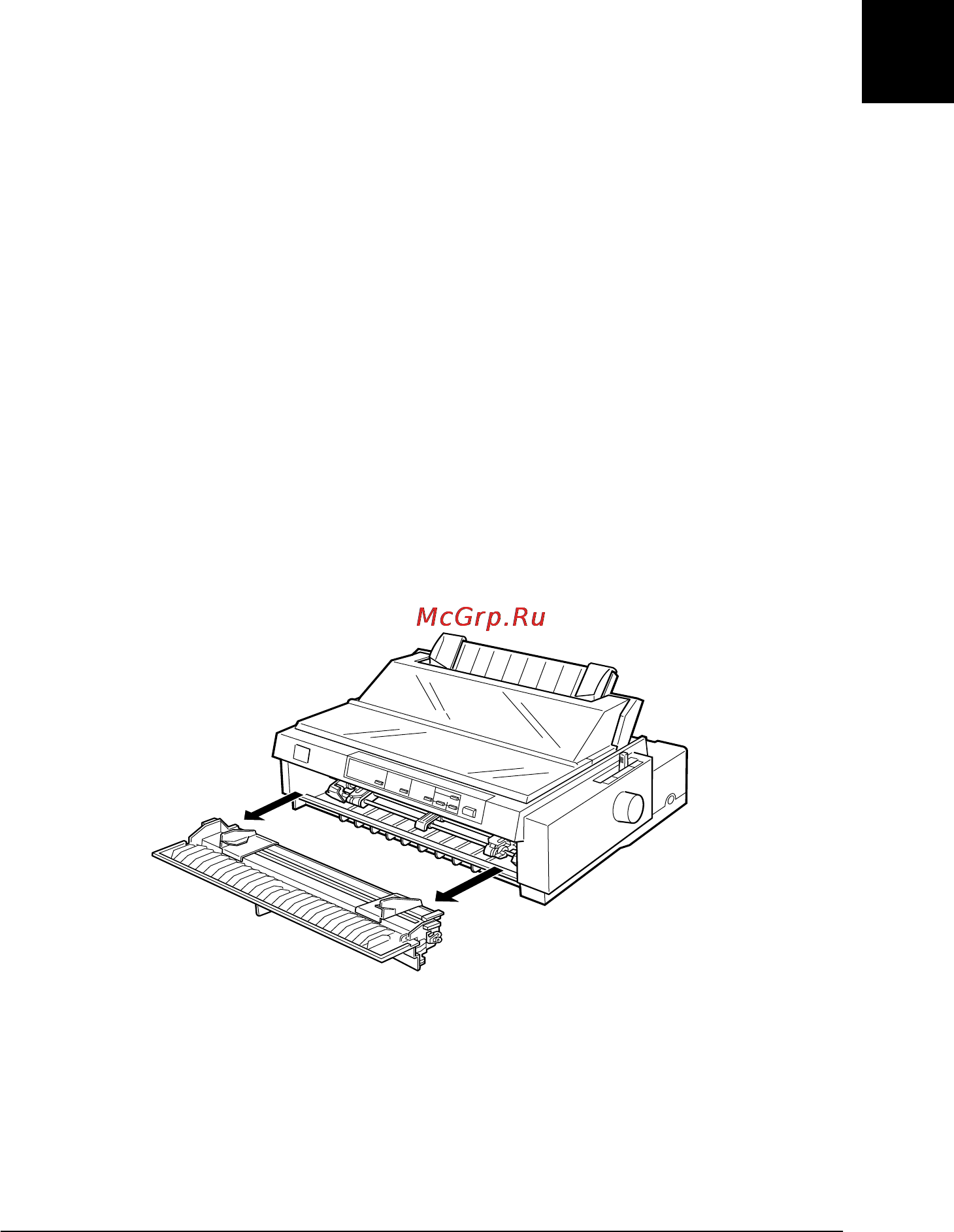 Epson FX-980 [62/264] Загрузка бумаги в передний толкающий трактор