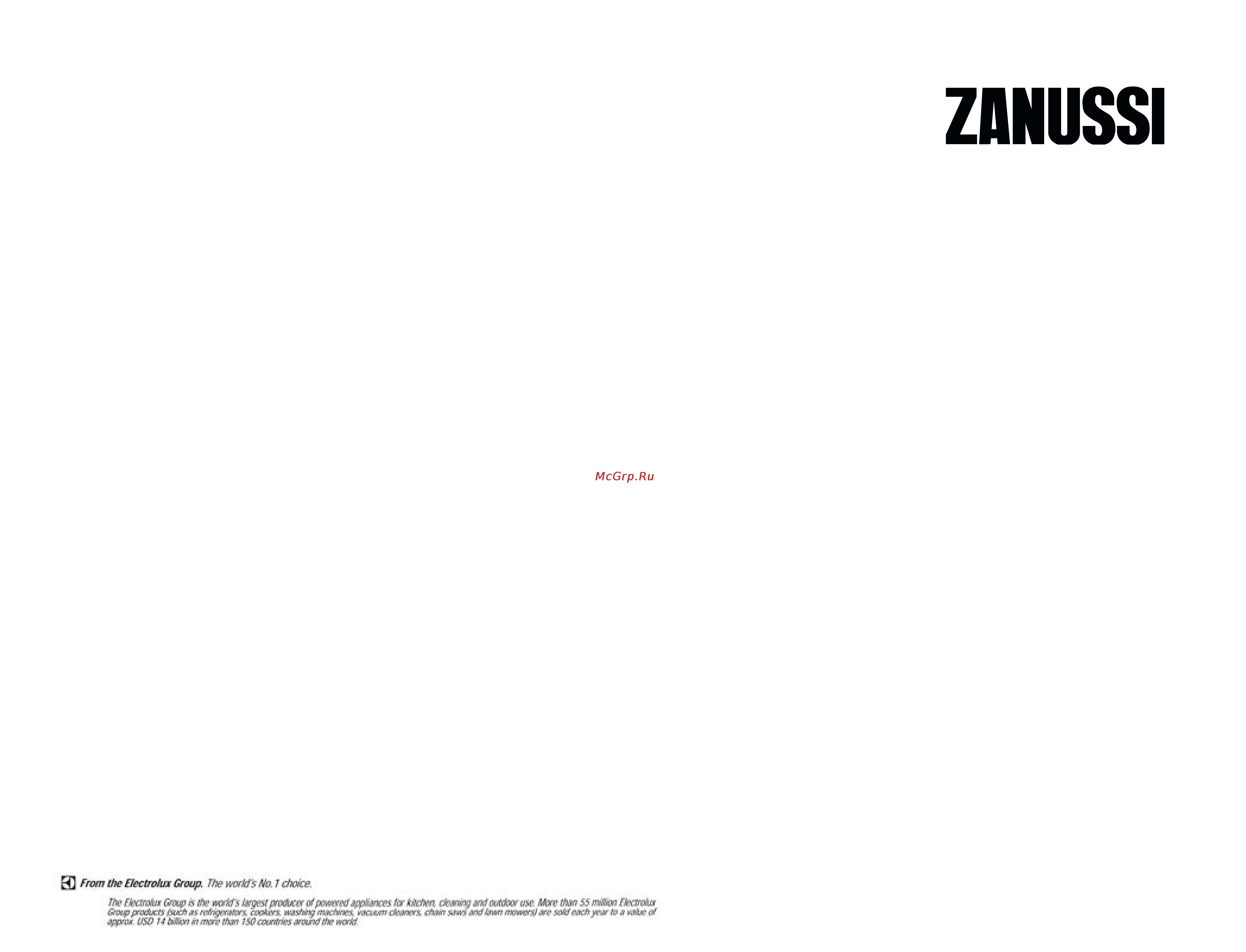 Zanussi ZI921 Инструкция по эксплуатации онлайн