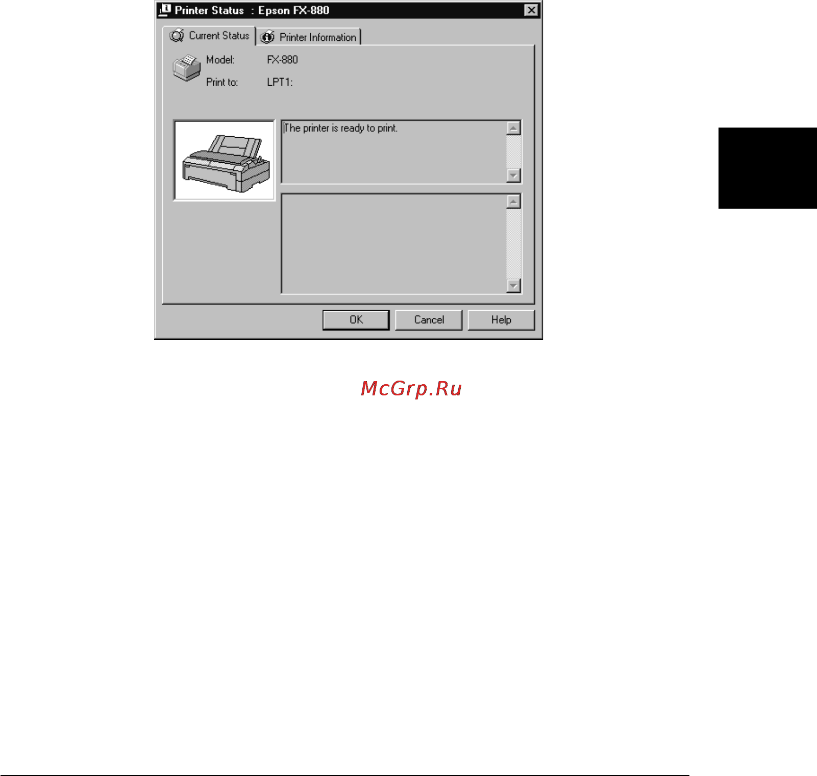 Epson FX-880 [128/221] Меню current status текущий статус