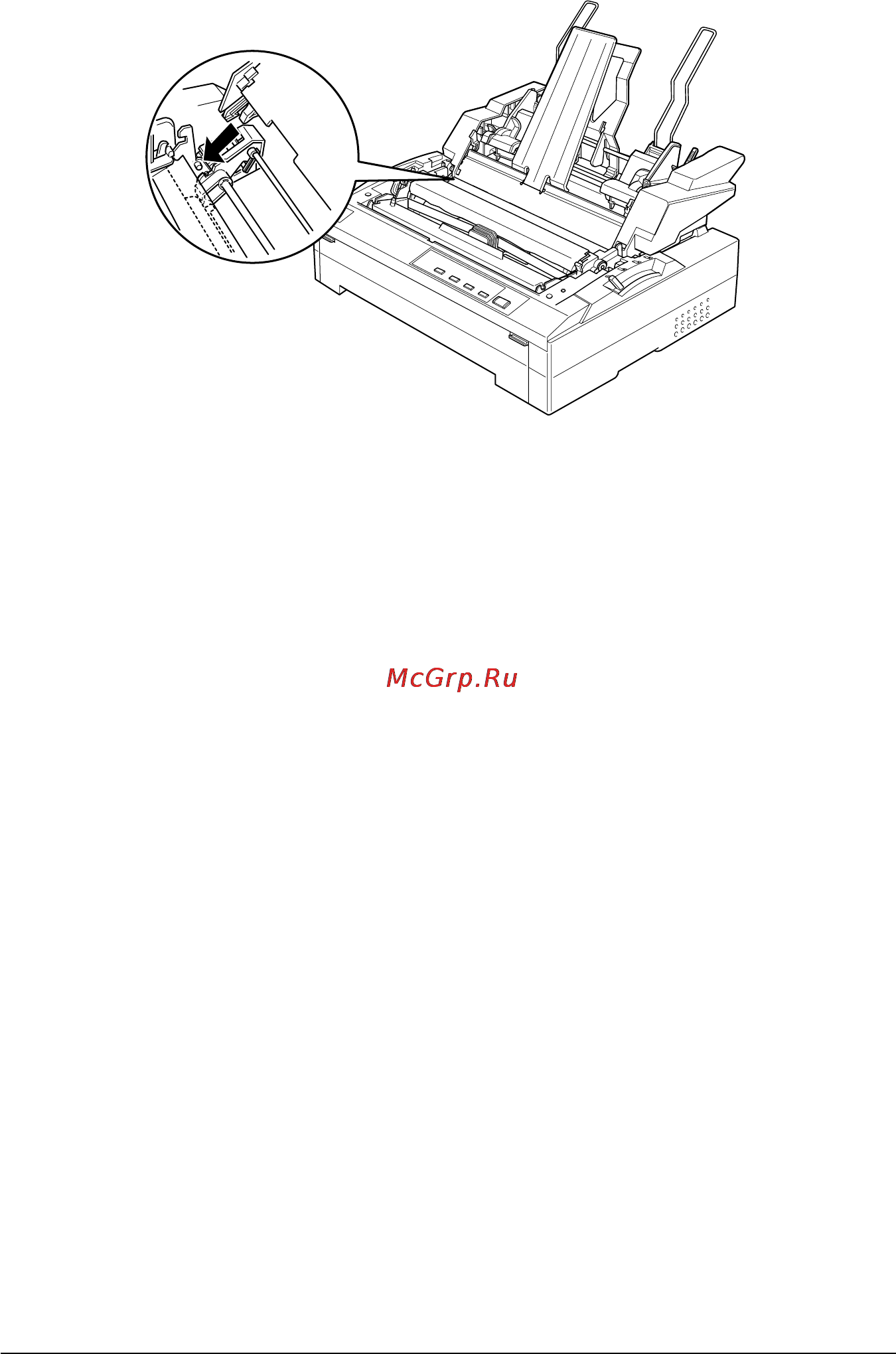 Epson FX-880 [155/221] Загрузка бумаги в однобункерный загрузчик листов
