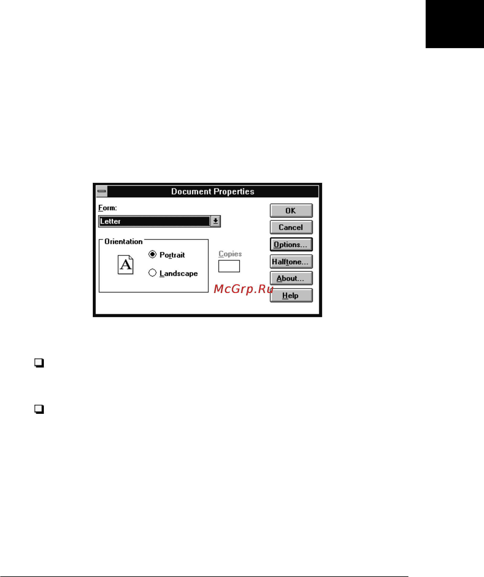 Epson FX-880 [60/221] Диалоговое окно document properties свойства документа