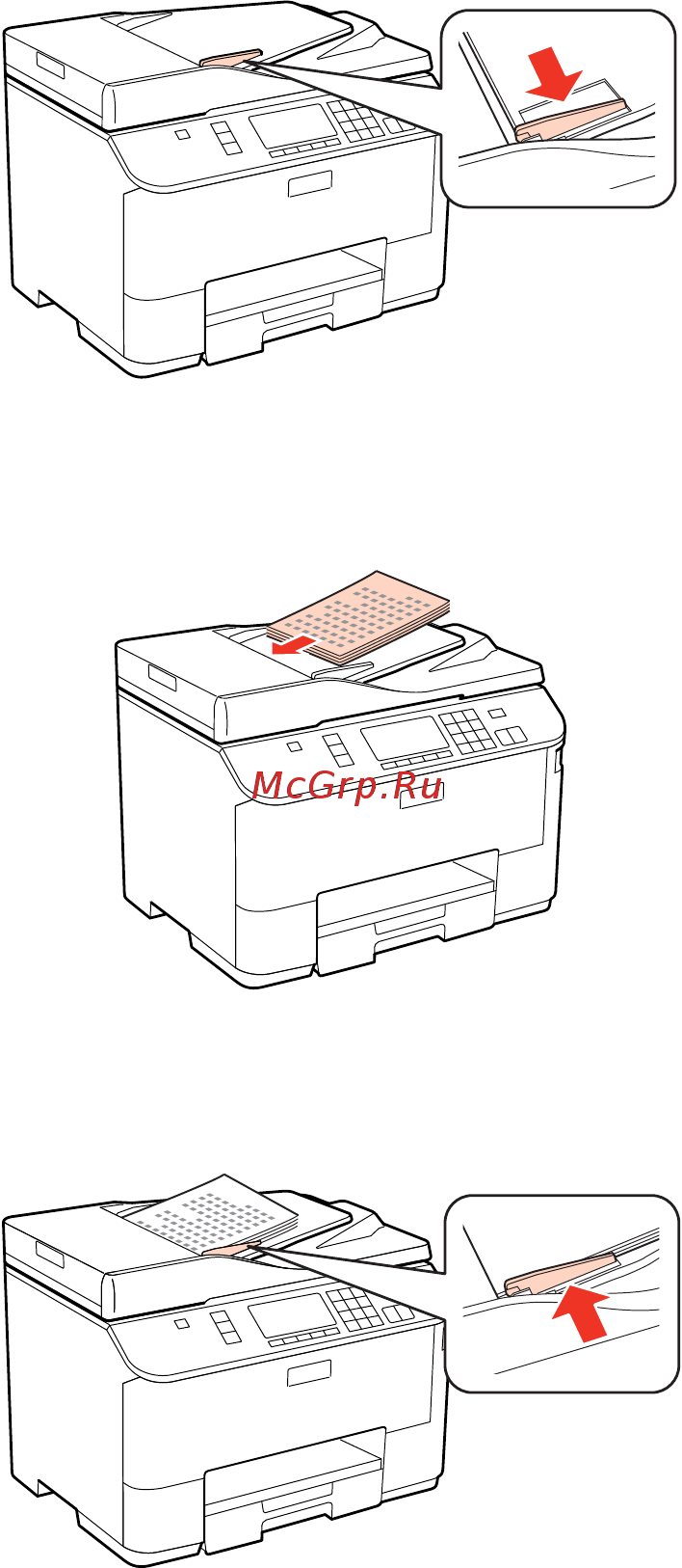 Epson WorkForce Pro WP-4515DN [34/205] Обращение с бумагой