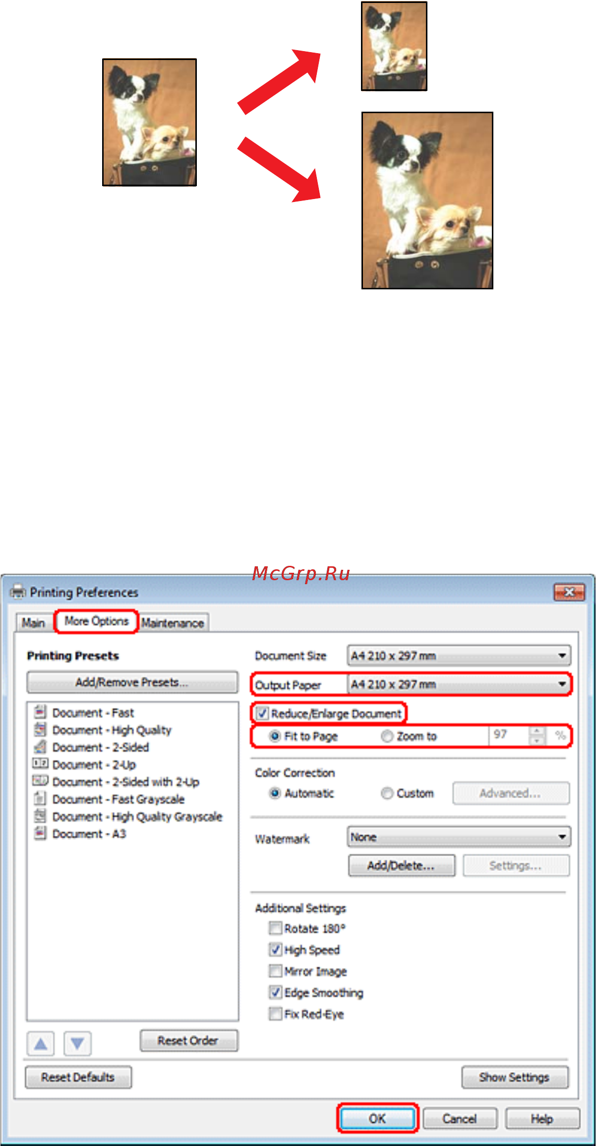 Epson WorkForce Pro WP-4515DN [55/205] Настройки драйвера в windows